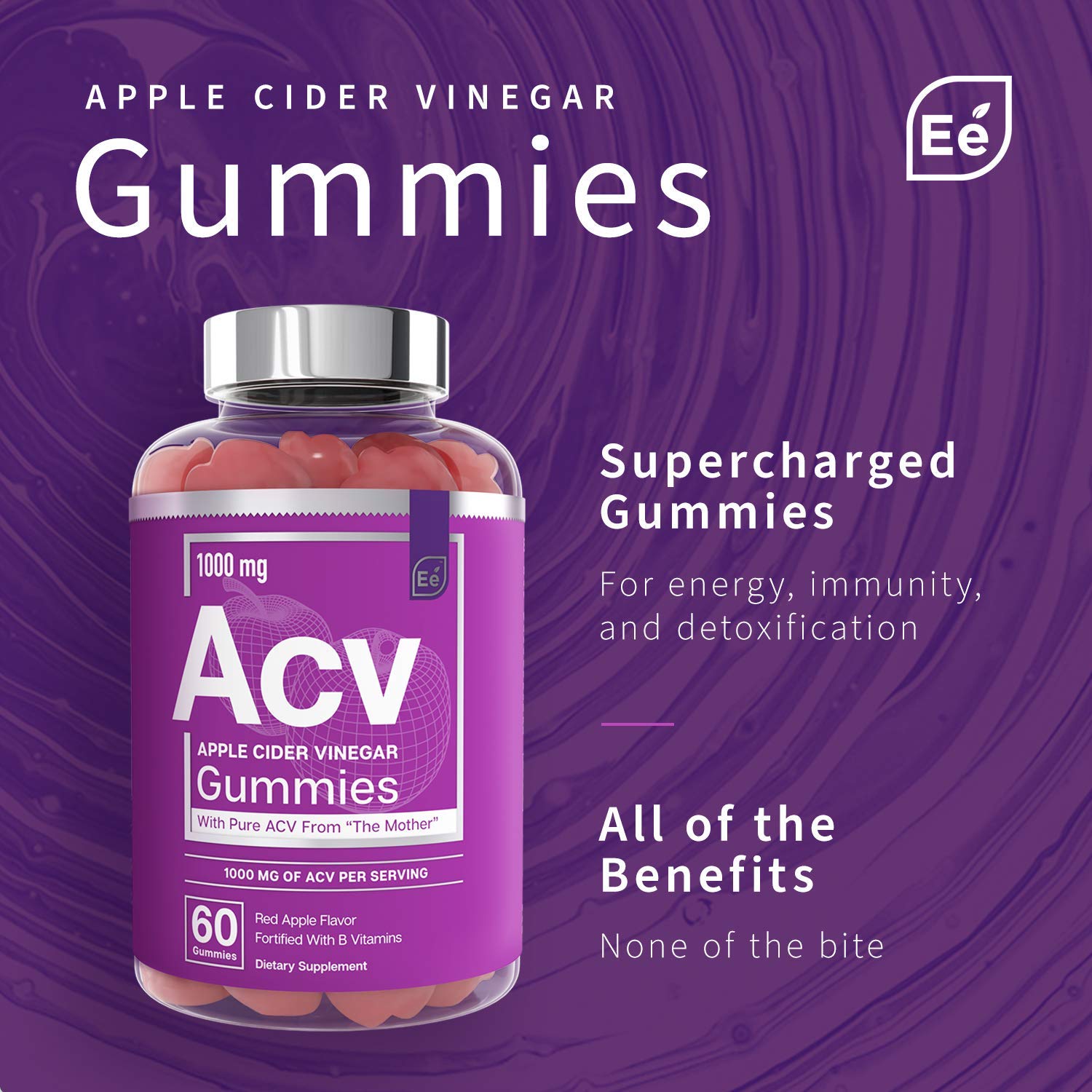 Apple Cider Vinegar Gummies from The Mother AllNatural, Vegan ACV