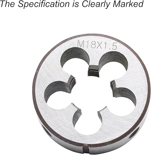 Miniatura 39 de M20 x 1,5 rosca métrica derecha muere para roscado, rosca de 0.787 in y paso de 0.059 in, acero de aleación