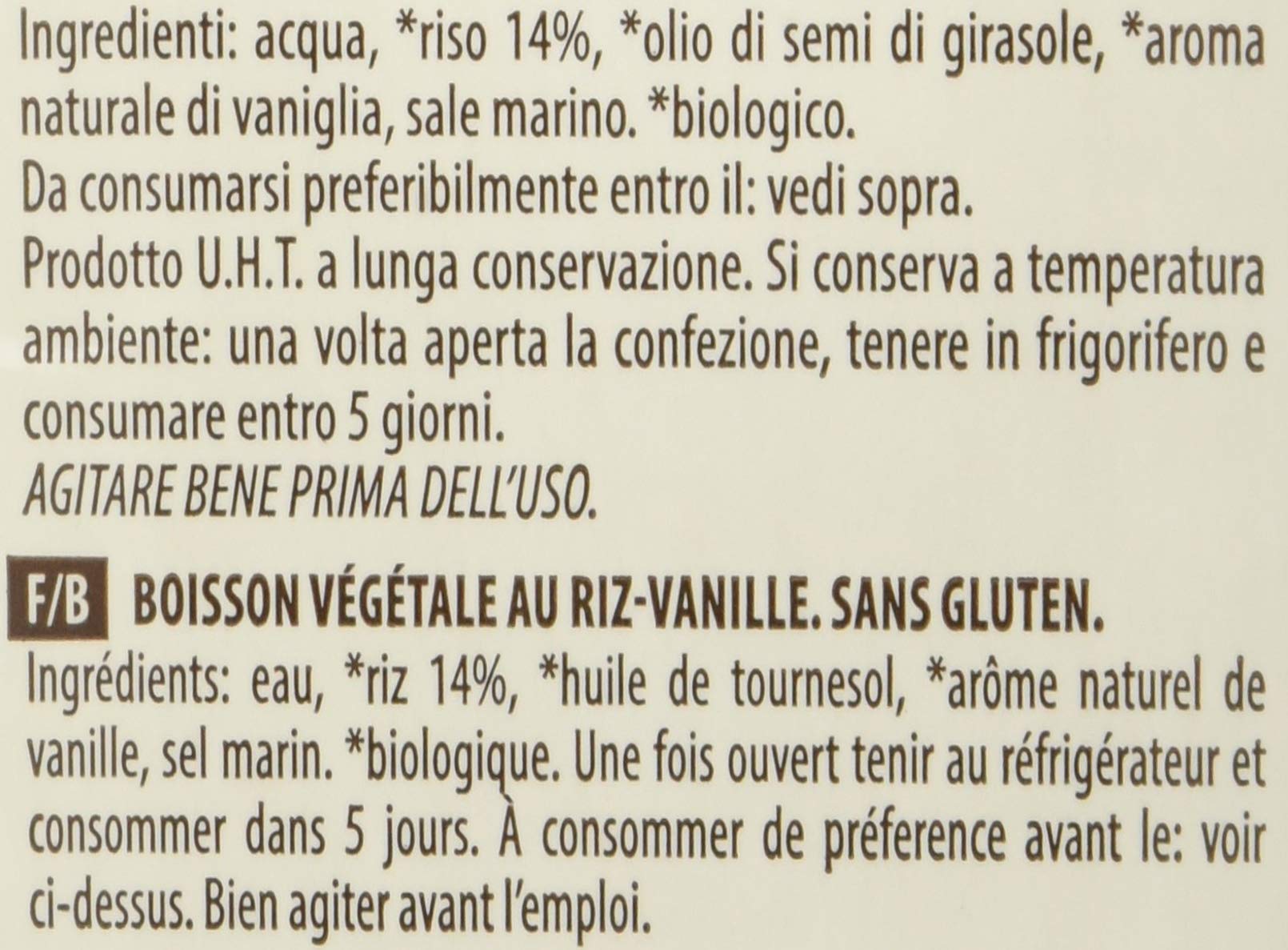 Probios Bevanda di Riso alla Vaniglia Bio - Confezione da 10 x 1 l