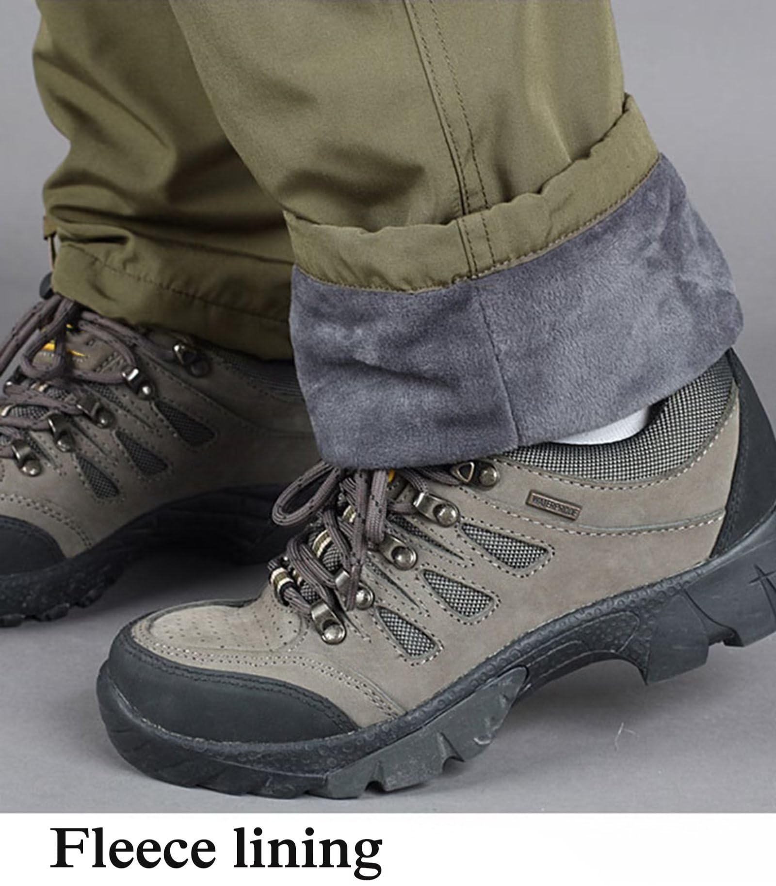 Pantalones de Trabajo con Forro Polar para Hombre,Pantalones térmicos Multibolsillos Pantalones tácticos Otoño Invierno Pantalones Softshell Pantalones de Combate con 6 Bolsillos