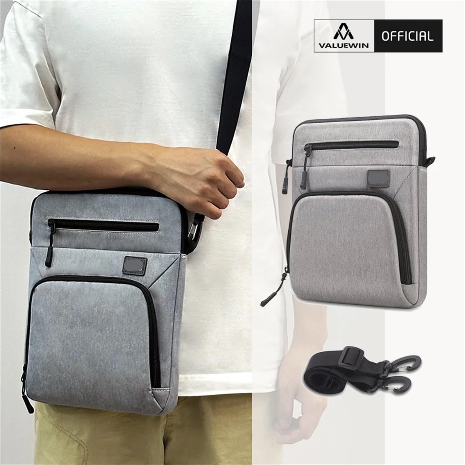 Funda De Tableta Funda for Tableta con asa de 12,9 Pulgadas y Correa for el Hombro para Tablet(Dark Grey)