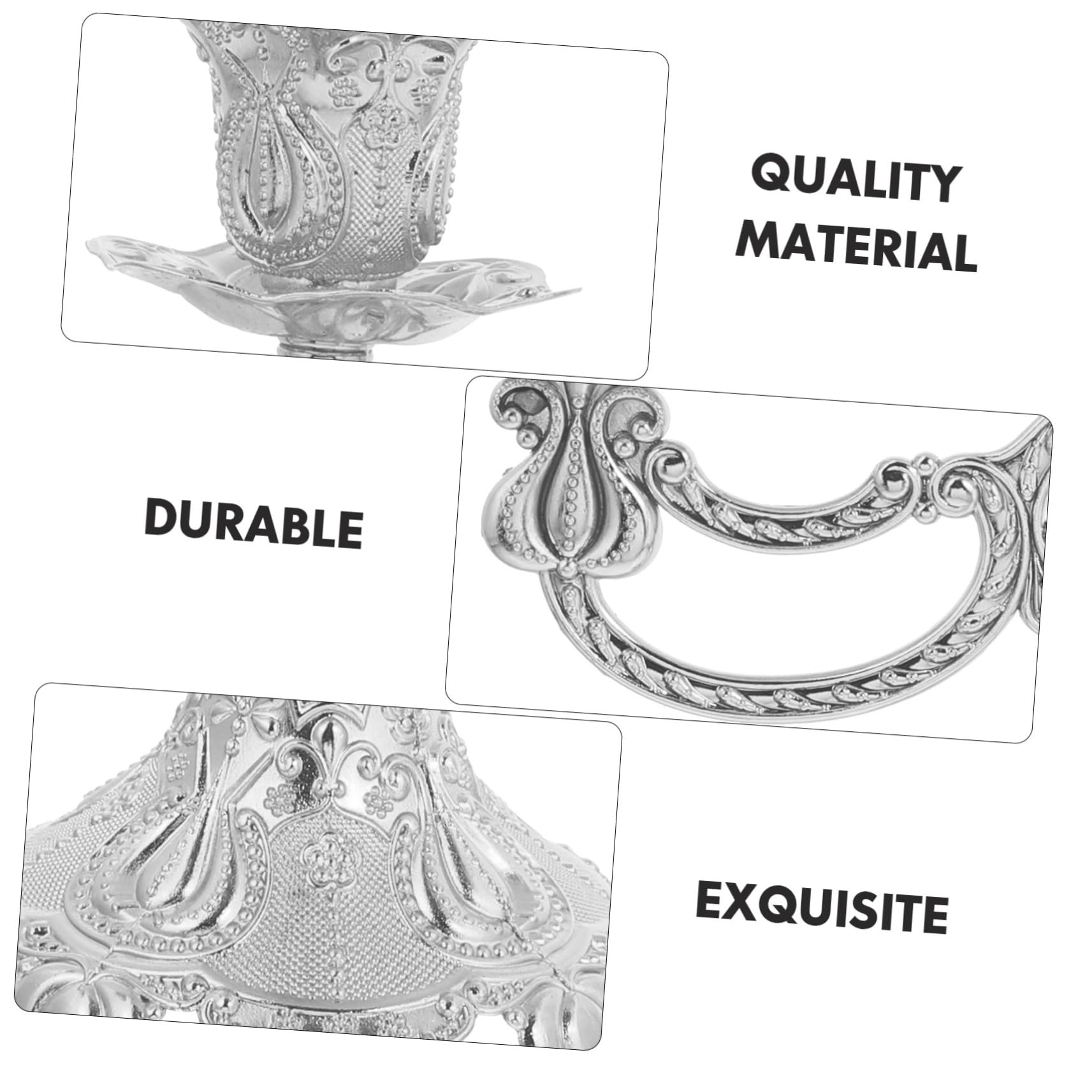 Candeliere, 1 pz candeliere 3 Bracci candelabro in Metallo portacandele Decorativo portacandele Decorativo mensola Tavolo Rustico Decorazione Matrimonio Candela pilastro Zinco