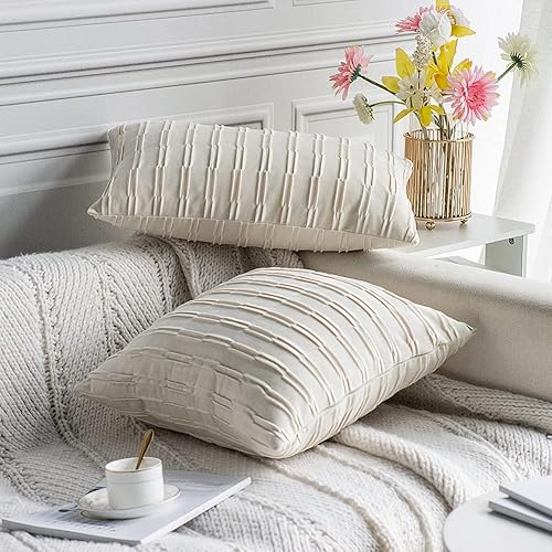 Miniatura 2 de Balun Admhail 2 fundas de almohada decorativas de terciopelo de color sólido, fundas de almohada modernas, fundas de almohada suaves con patrón