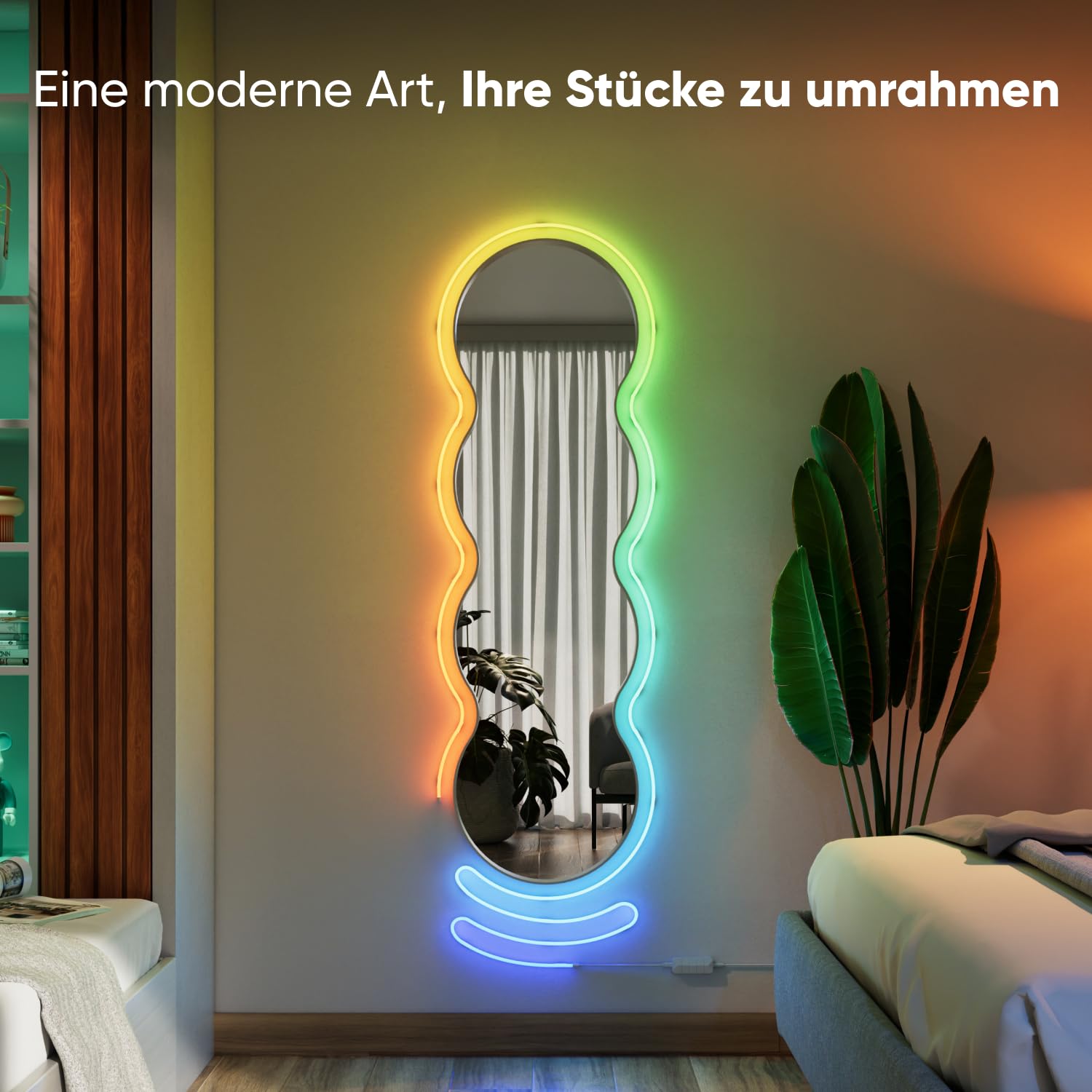 Nanoleaf Matter Neon Rope Streifen 5M, WLAN Biegsamer LED Strip, Musik & Bildschirm Sync, Dynamische Szenen in App, Sprachsteuerung (Funktioniert mit Alexa, Apple, Google)