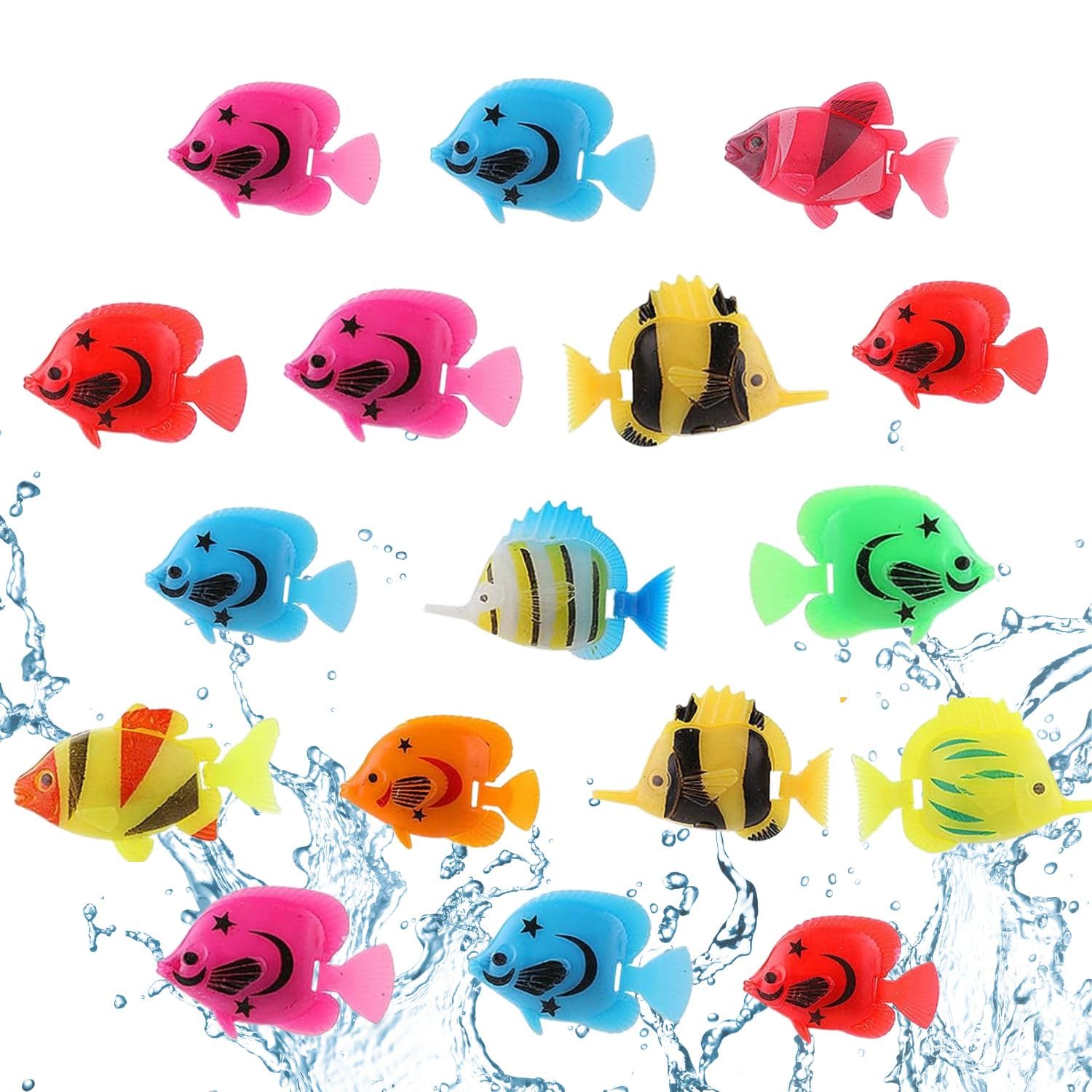 VAYINATO PetzLifeworld Aquarium Plastic Floating Fake Fish Random Style