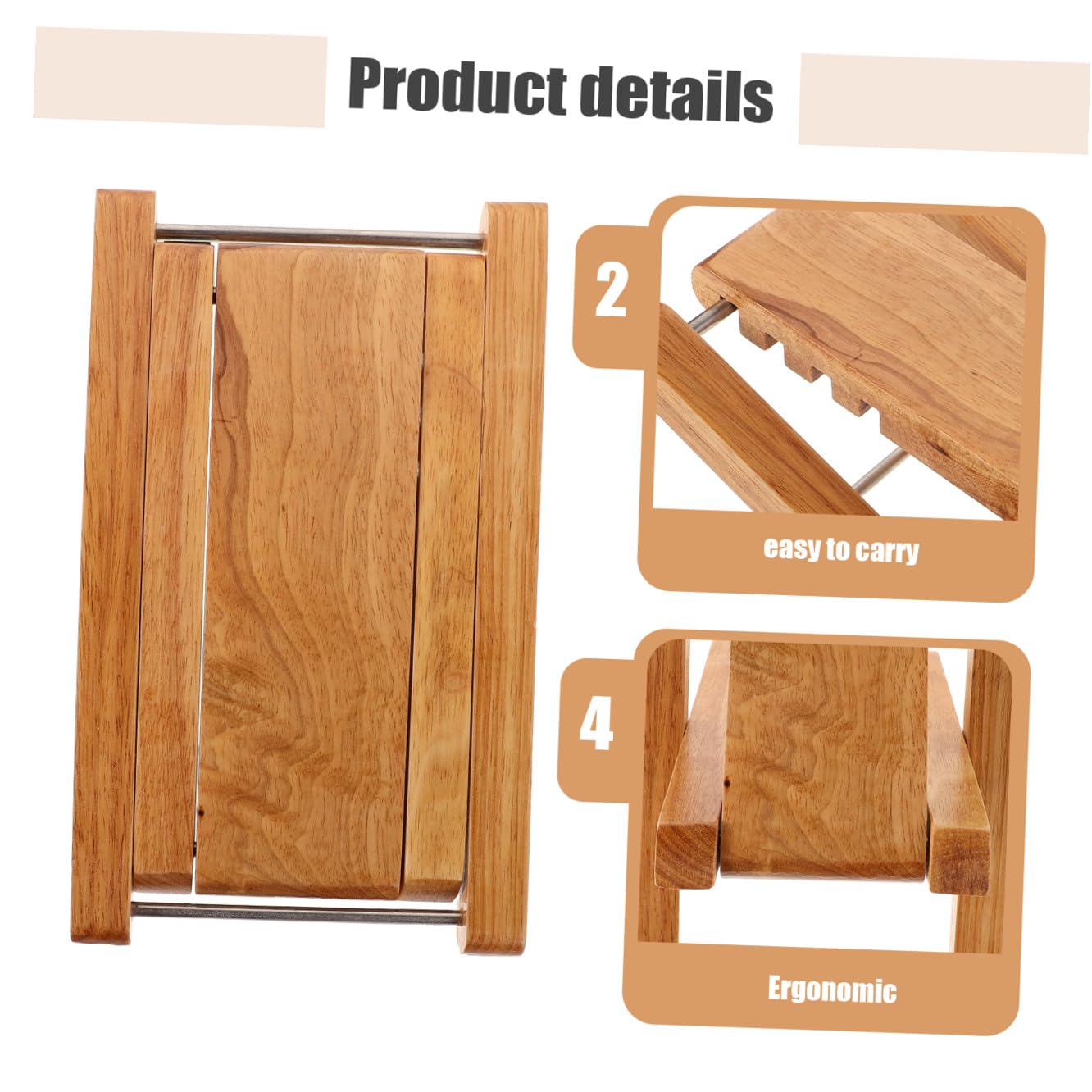 Toddmomy Poggiapiedi Regolabile Per Chitarra Legno Massello Sgabello Ergonomico Per Musicisti Regolabile Per Performance Musicali e Studio