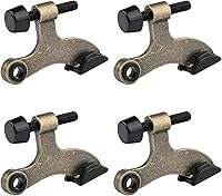 Vista 26 de HOMOTEK - Paquete de 4 pasadores de bisagra para puerta blanca, tope de puerta ajustable de lujo resistente de 2-1/2"x1-3/4”, con puntas