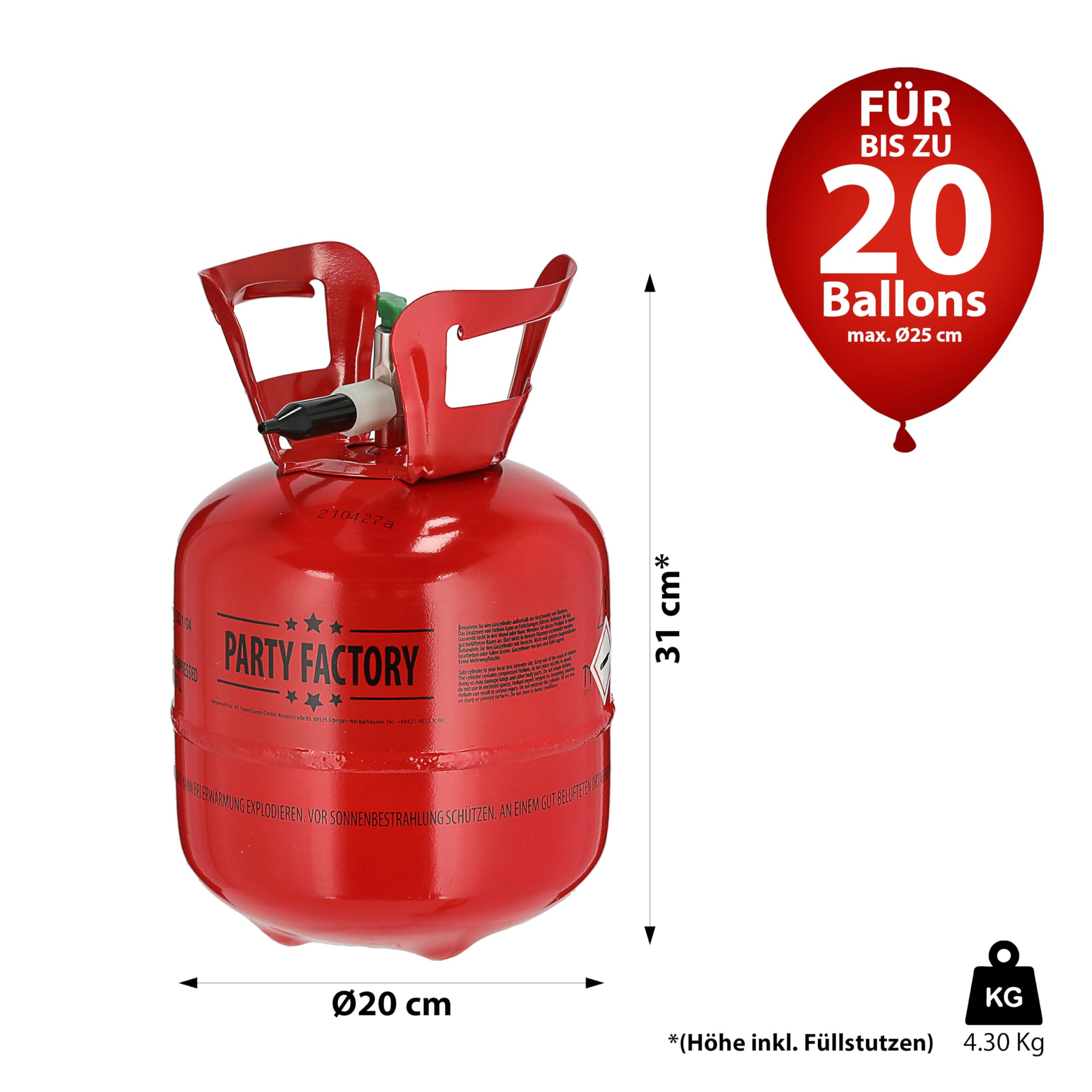 Bouteille jetable hélium 50 ballons - Cdiscount Maison, bouteille helium pour ba