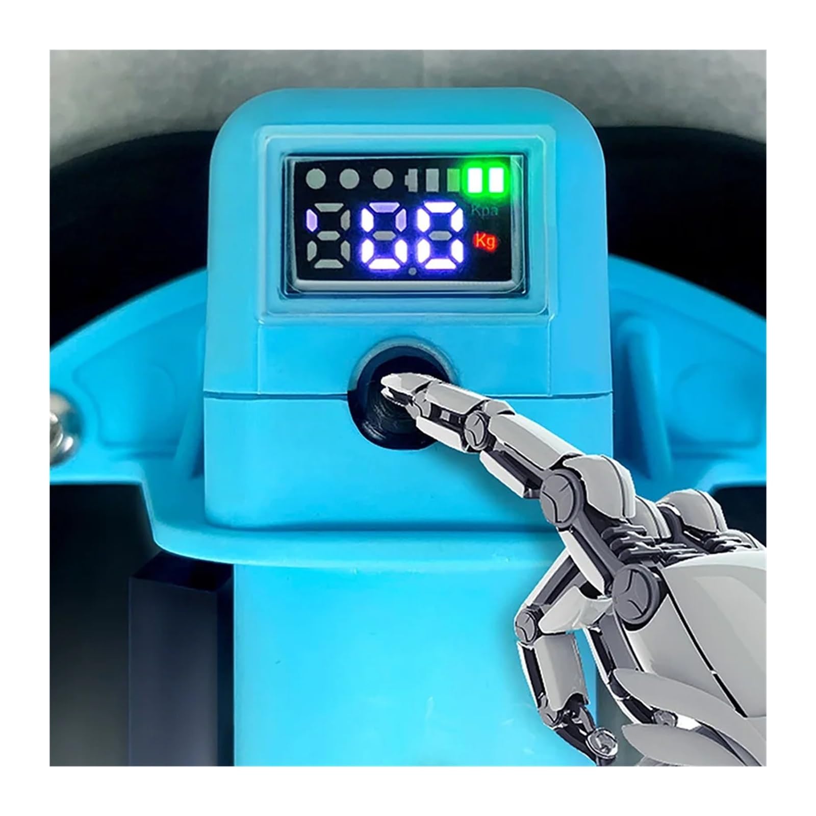 Ventosa de vacío eléctrica con ventosa azul, pantalla Digital inteligente, 200kg Elevación de paneles de madera