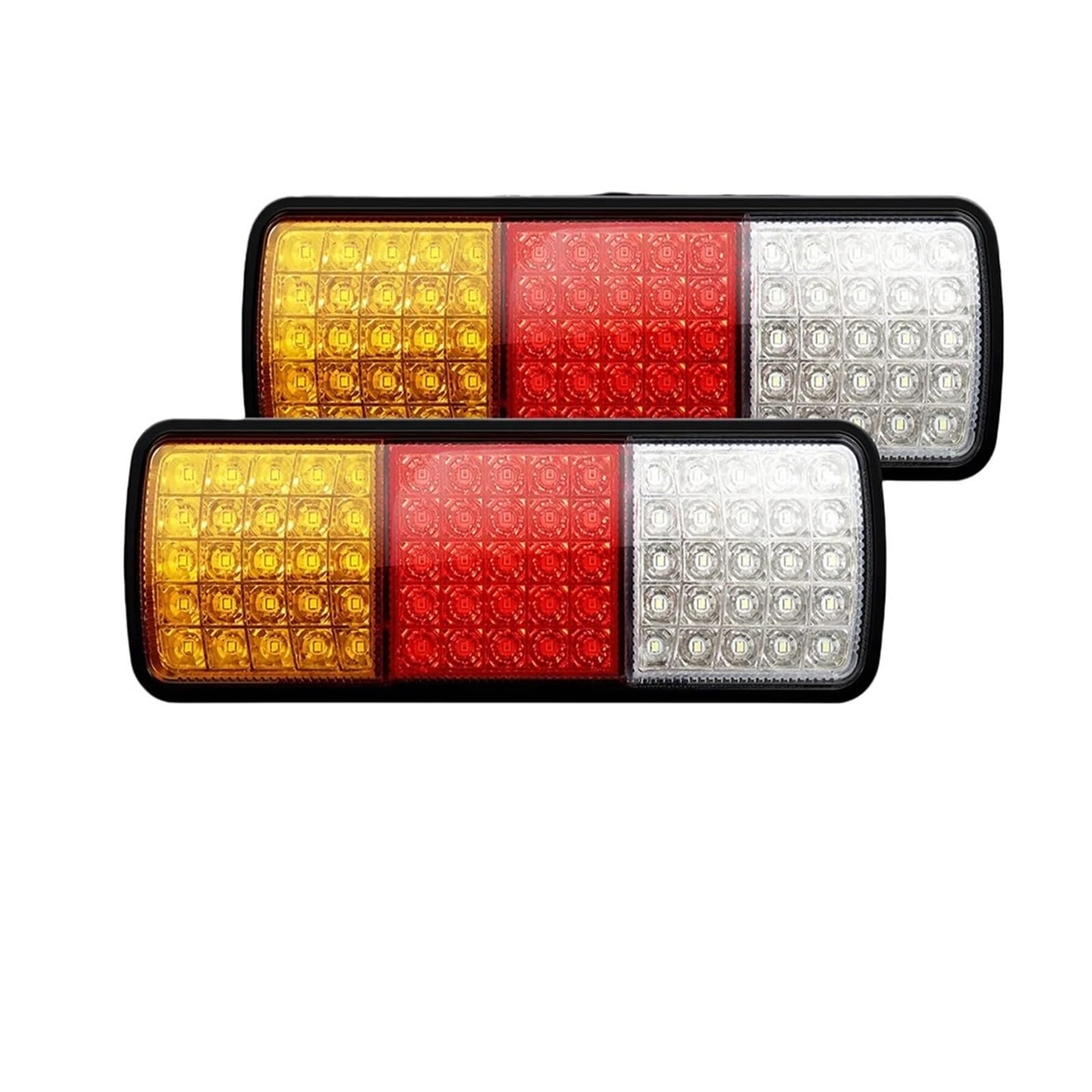 NAUTIG 2 Luces Traseras Impermeables 12 V Y 75 LED Para Remolque Camión, Intermitentes Marcha Atrás, Indicadora Para Caravana Tractor Faro Trasero