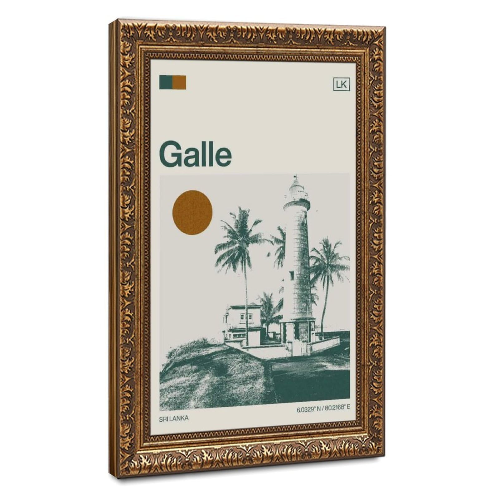 Flamint Galle Sri Lanka Minimalist Canvas Poster for Home Decor Gift