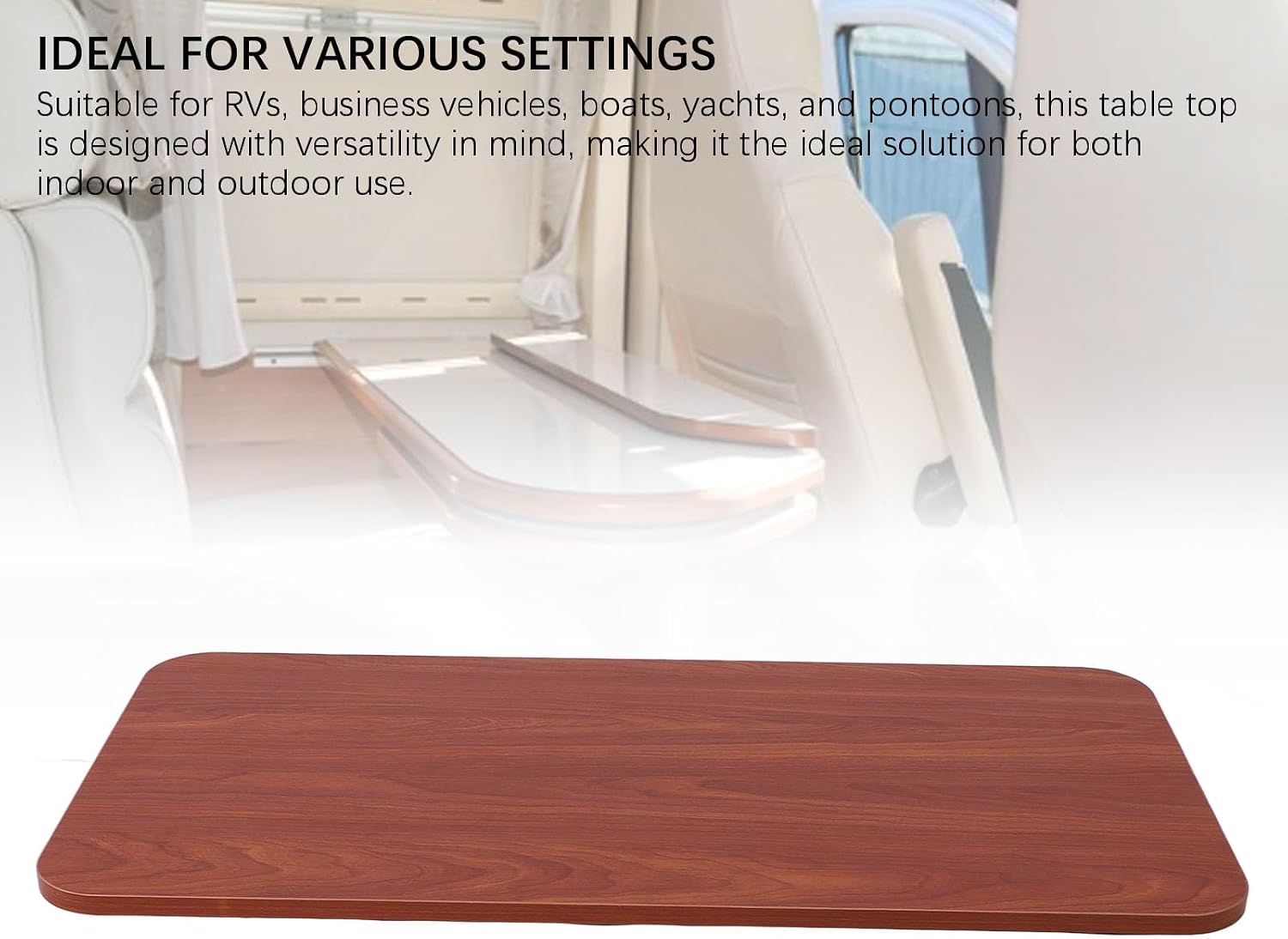 Brilluxa RV Table Top, Wooden Tabletop Desktop Panel 31.5 x 15.75 Inch for Boat Yacht Dinette Cabin Dining Use