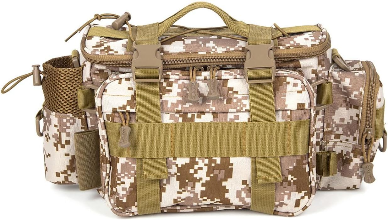 Tactical Duffel Military MOLLE Gear Shoulder Strap Range Bag, Lightweight and Sturdy