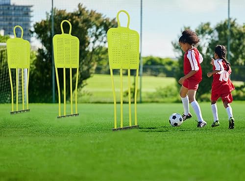 Miniatura 7 de Soccer Free Kick Wall - 3 Pcs 68.9 Inch Soccer Training MannequinDurable PVC Soccer Dummies with Carry Bag, Adults Soccer Mannequin Goal Equipment