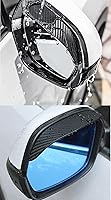 Vista 2 de Pincuttee Visor de lluvia de espejo para cejas, protectores de lluvia para espejo lateral, fundas para automóvil, ajuste único, paquete de 2