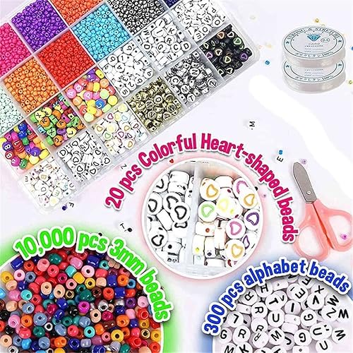 Miniatura 4 de SXNBH - Cuentas de pulsera de 0118in utilizadas en kits de fabricación de joyas kits de manualidades de cuentas manualidades y manualidades