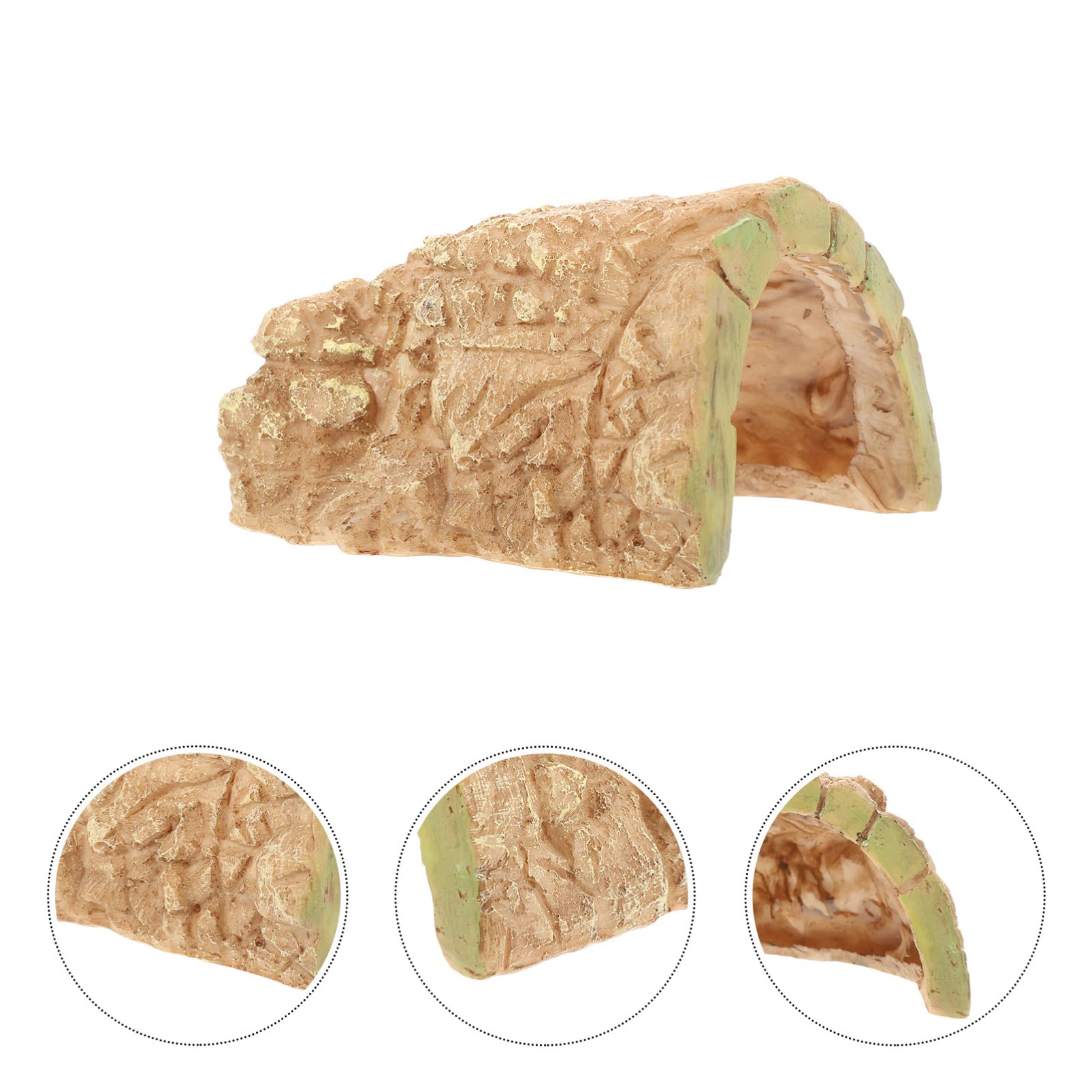 Happyyami 5piezas Escondite Natural para Reptiles De Decoración De Terrario Rampas para Tortugas Accesorio Multi-Funcional para Acuarios y Hábitats De Reptiles
