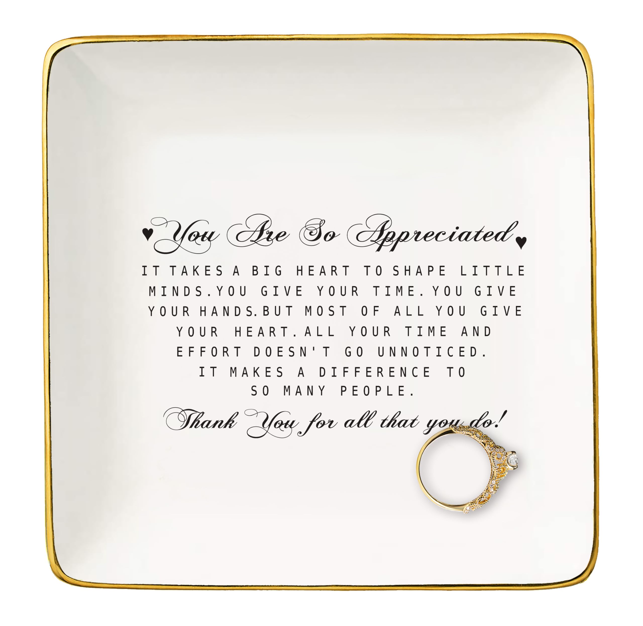 NZY Thanksgiving Birthday Christmas Gift for Teacher,Neighbor,Doctor,Nurse,Colleague,Therapist,Boss,Mom,Sister,Best Friend-Appreciation Gift,Ceramic