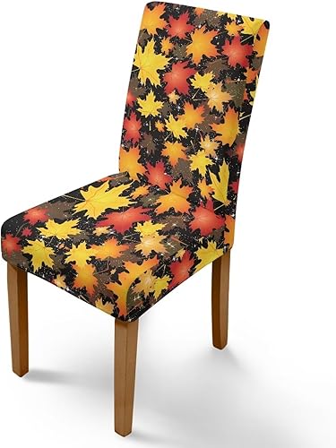 Miniatura 35 de Rnyleeg Fall Autumn Seat Covers for Dining Chairs Set of 4 Sunflower Themed Stretch Dining Chair Covers Soft Comfy Chair Slipcovers for Cocktail