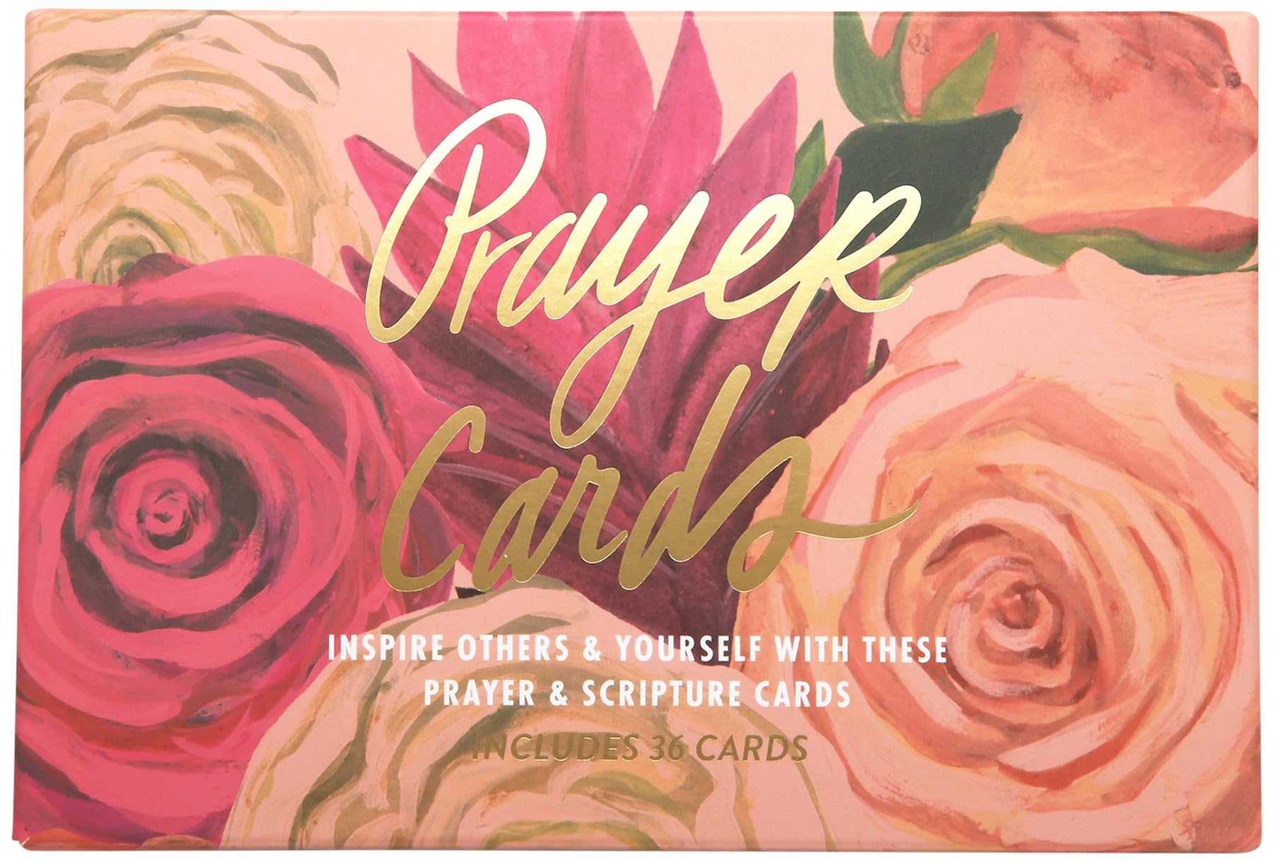 Thimblepress Prayer Cards, 36 Floral Prayer & Scripture Cards, Gift Boxed, 4x6 Inch