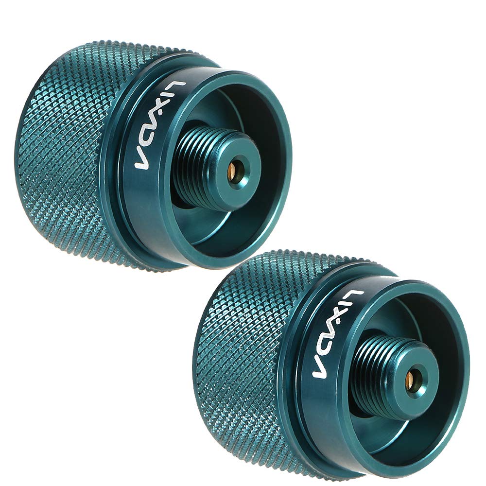 Lixada Camping Stove Adapter 1L Outdoor Propane Small Tank Input EN417 Lindal Valve Output