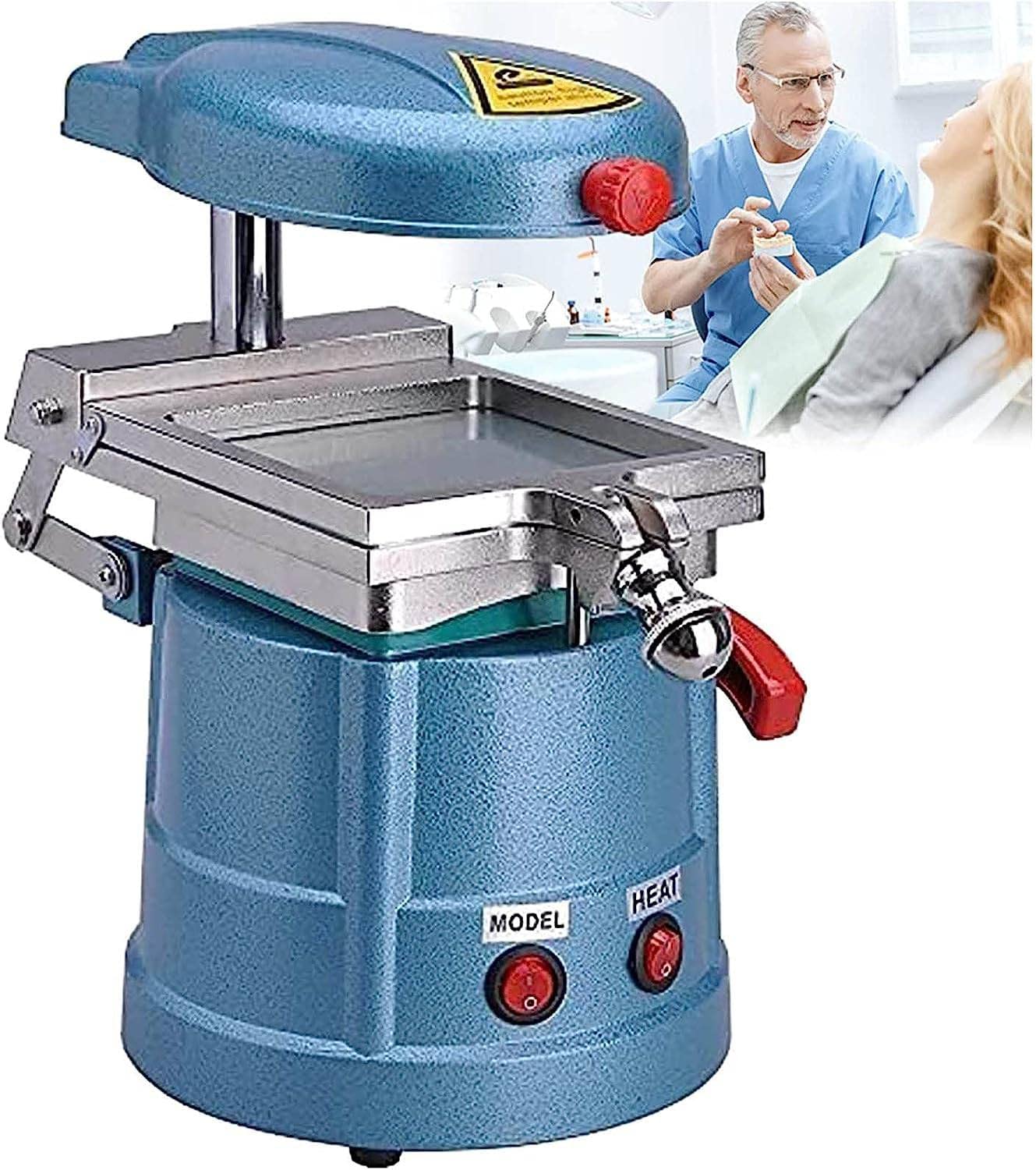 Macchina per formatura da 1000 W Eccellente Macchina per formatura sotto Vuoto Attrezzatura per Laboratorio odontoiatrico, Attrezzatura per Motori, Attrezzatura per carichi (220V/50H)