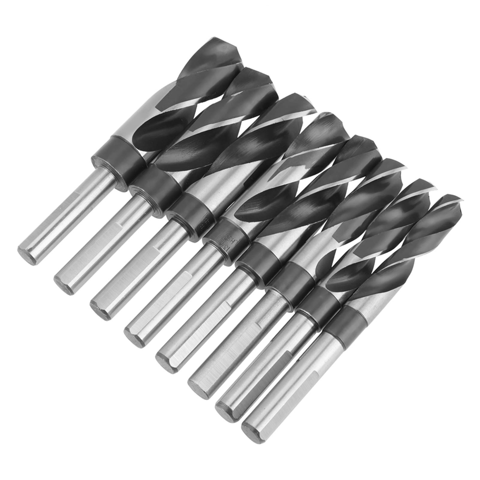 lyrlody Juego de 8 Brocas Helicoidales HSS, Tratadas Térmicamente, Industriales, Larga Duración, con Estuche de Madera