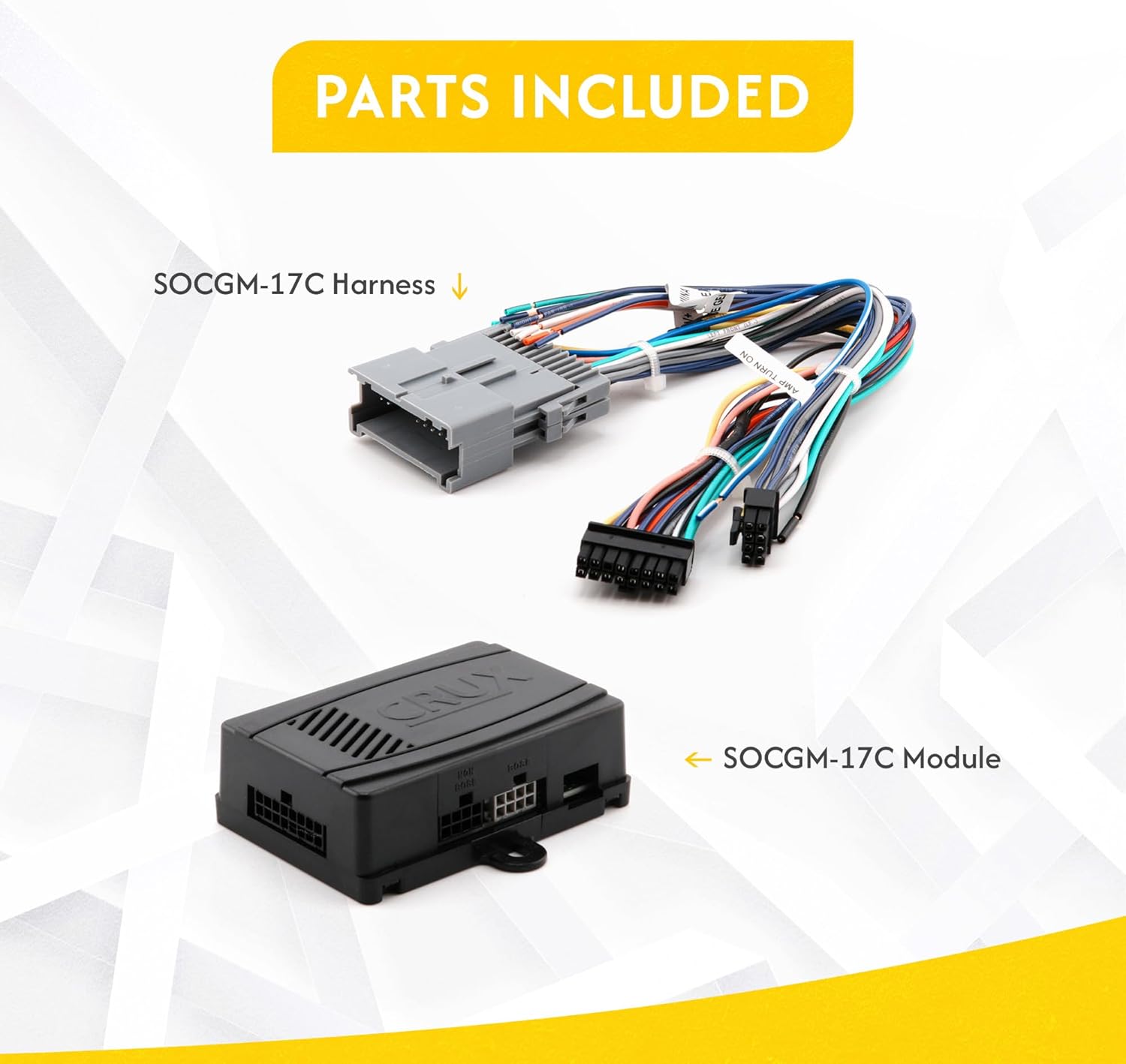 Crux SOCGM-17C Radio Replacement Interface with Chime for GM Class II Bose Amplified & Non Amplified Systems