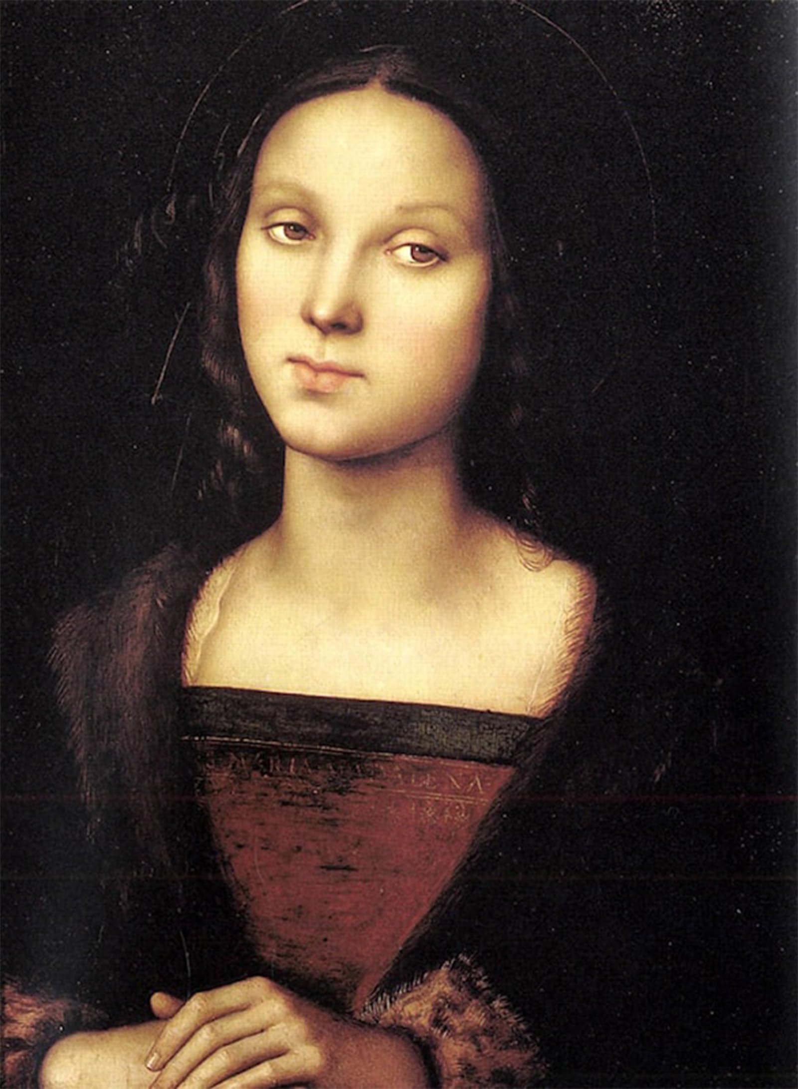 SERENDIPITP Vintage Wall Art Canvas Nordic Poster Canvas Print Picture Mary Magdalen by Pietro Perugino Wall Art Poster for Home Decor 60x90cm
