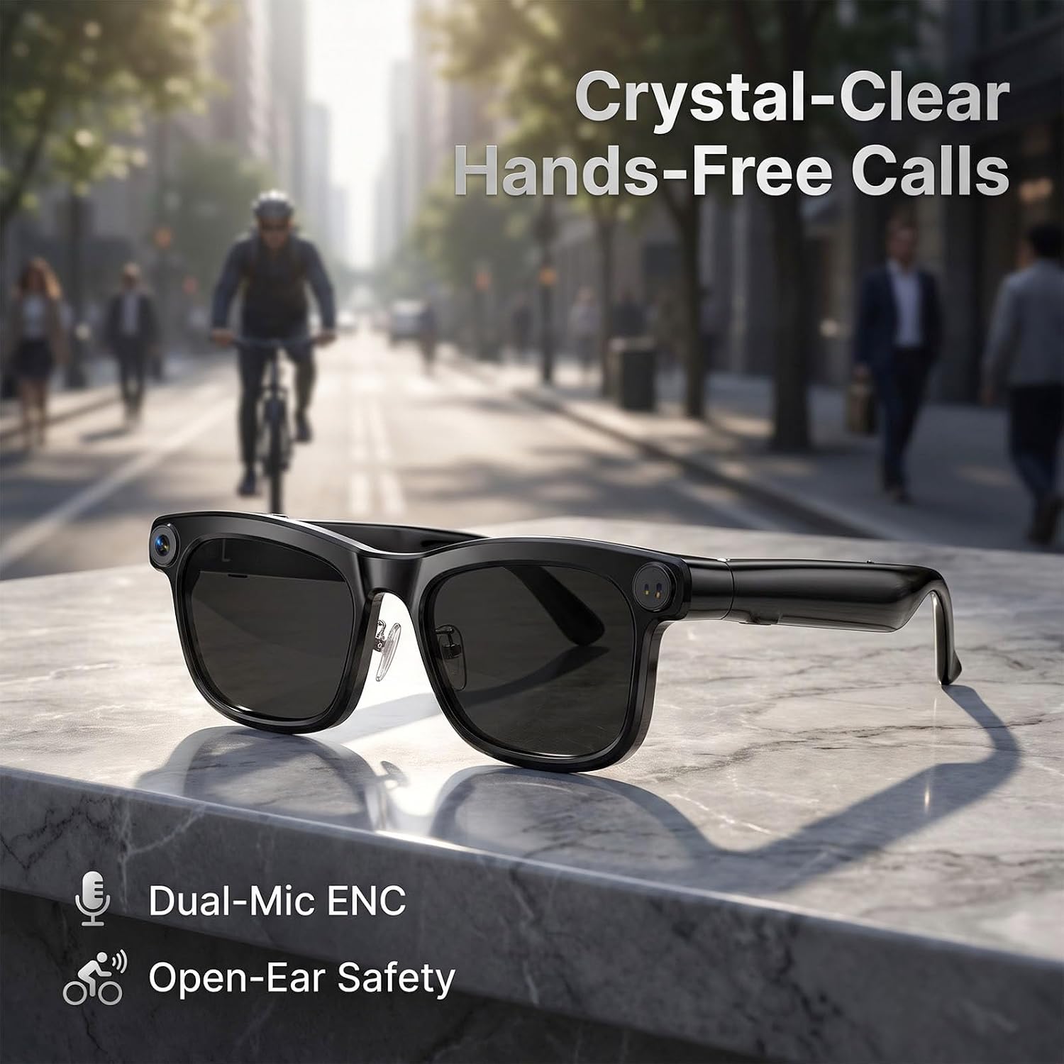 AI Smart Glasses with Camera, 8MP HD Camera Glasses for Men Women