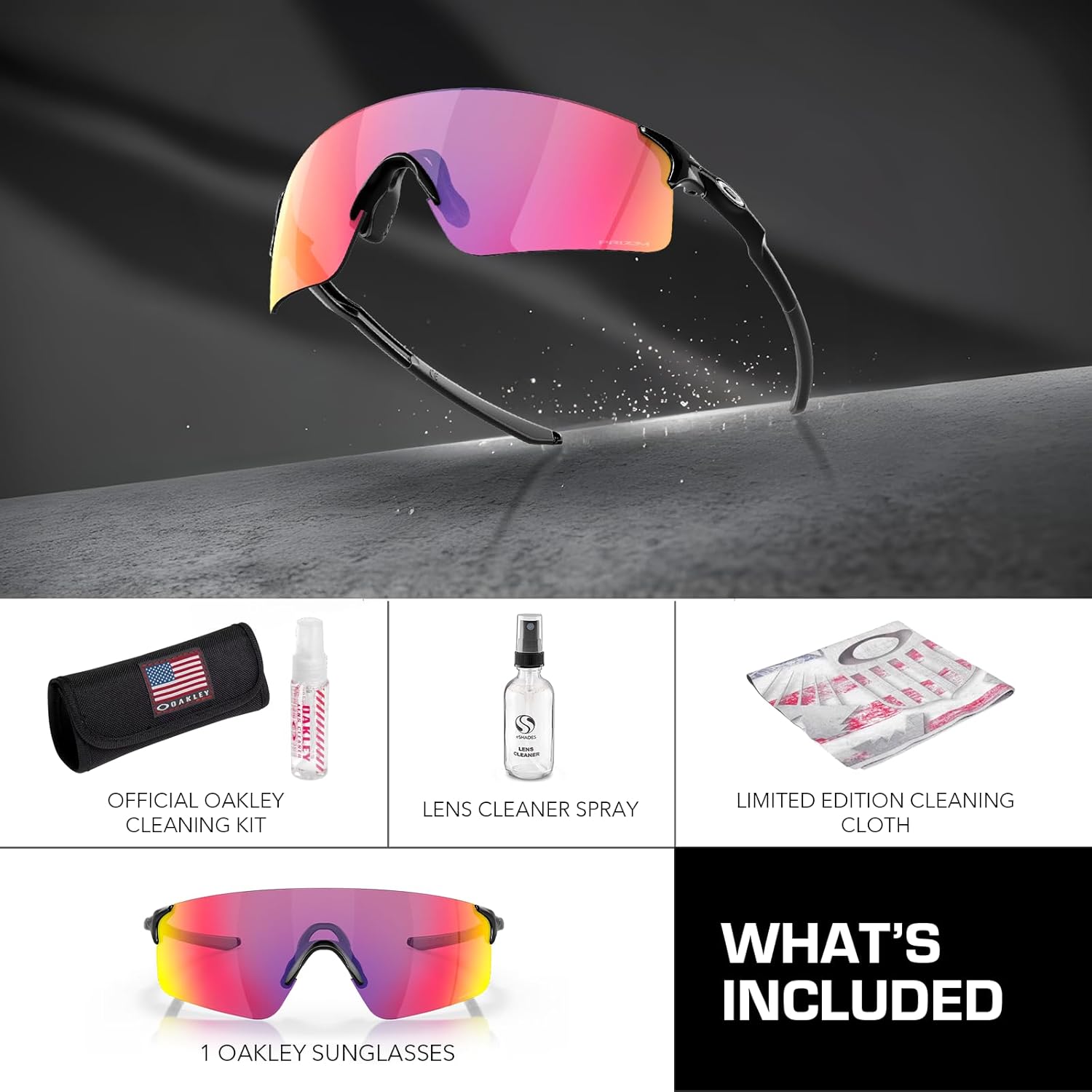 Oakley EVZERO BLADES OO9454 Shield Shape Sunglasses With Official Eyewear Kit
