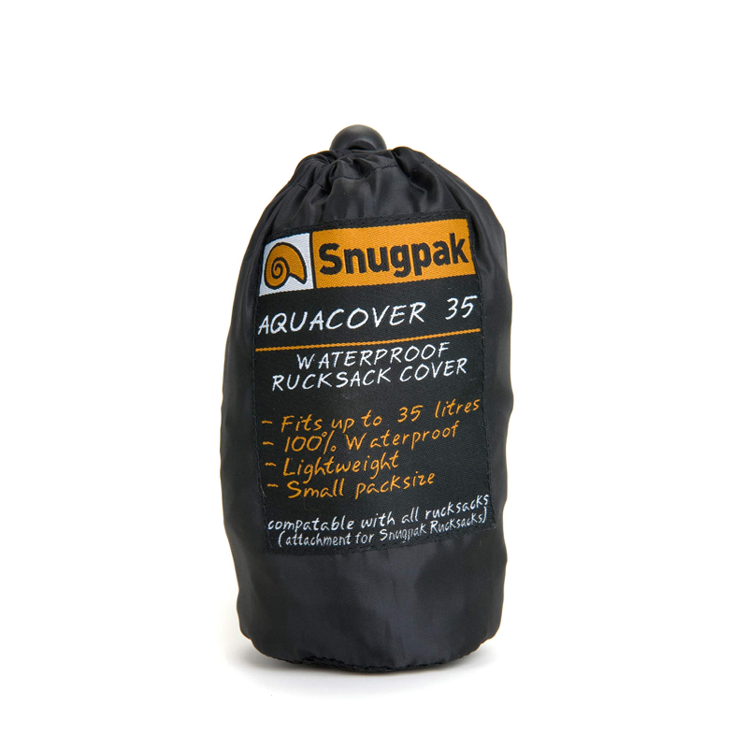 Housse De Sac à Dos Imperméable Snugpak Aquacover – élastique, Cordon De Serrage, Nylon Déchirable, Facile à Nettoyer, Avec Sac De Rangement