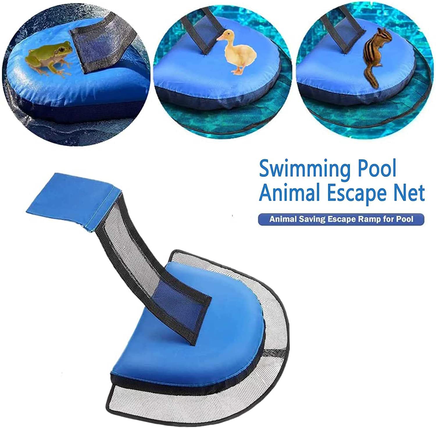Rampe De Secours Pour Piscine - Filet De Sécurité Pour Animaux - 97x25 Cm - Protège Grenouilles, Lézards Et Oiseaux