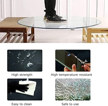 Amazon｜丸型 強化ガラス、直径 35 40 50 60 70 80 90 100cm