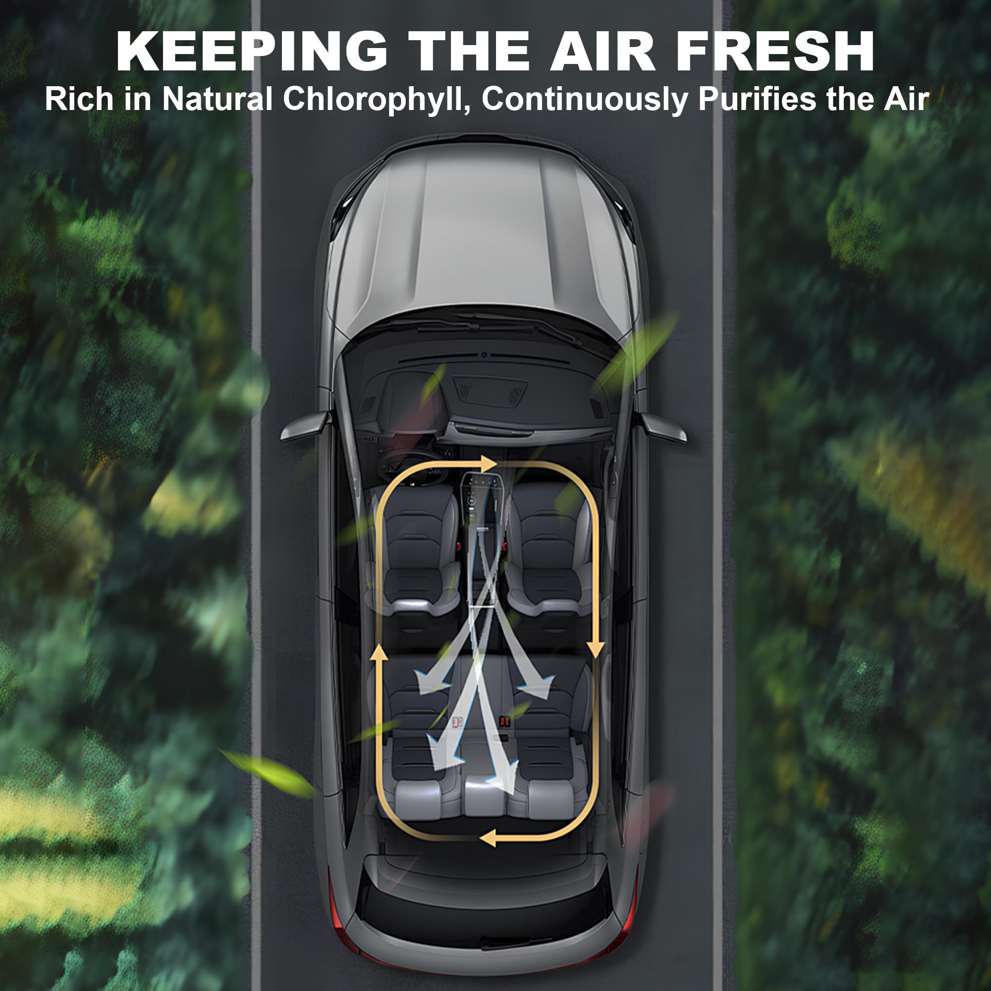DVQAG Recambio de ambientador inteligente para coche, 8 unidades, aceite esencial, difusor de ambientador de coche, recambio aromatizante para Carro de larga duración (8 colonias)