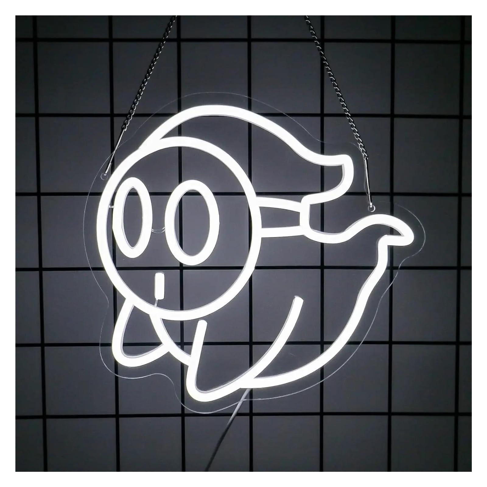 LEMST Signs Lamp Cute Ghost Neon Sign Halloween Neon Light Sign for Wall Bedroom Room Bar Party Home Decorations(30x28.2cm)