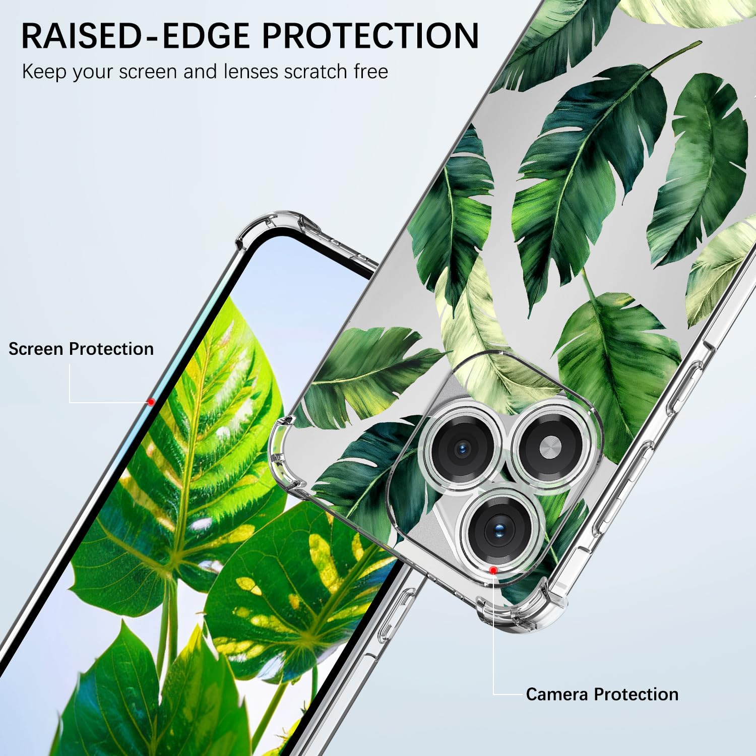 Cover Con Motivo Floreale Viola Per Honor 400 Lite 5G – Ultra Sottile In TPU+PC, Antiurto, Antigraffio E Resistente All'ingiallimento