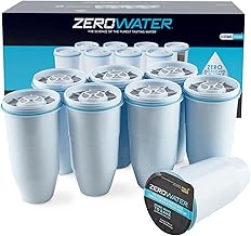 ZeroWater Official Replacement Filter – 5-Stage 0 TDS Zero Water Replacement Filter – System IAPMO Certified to Reduce Lead, Chlorine, Heavy Metals, & Forever Chemicals PFOA/PFOS, 8-Pack