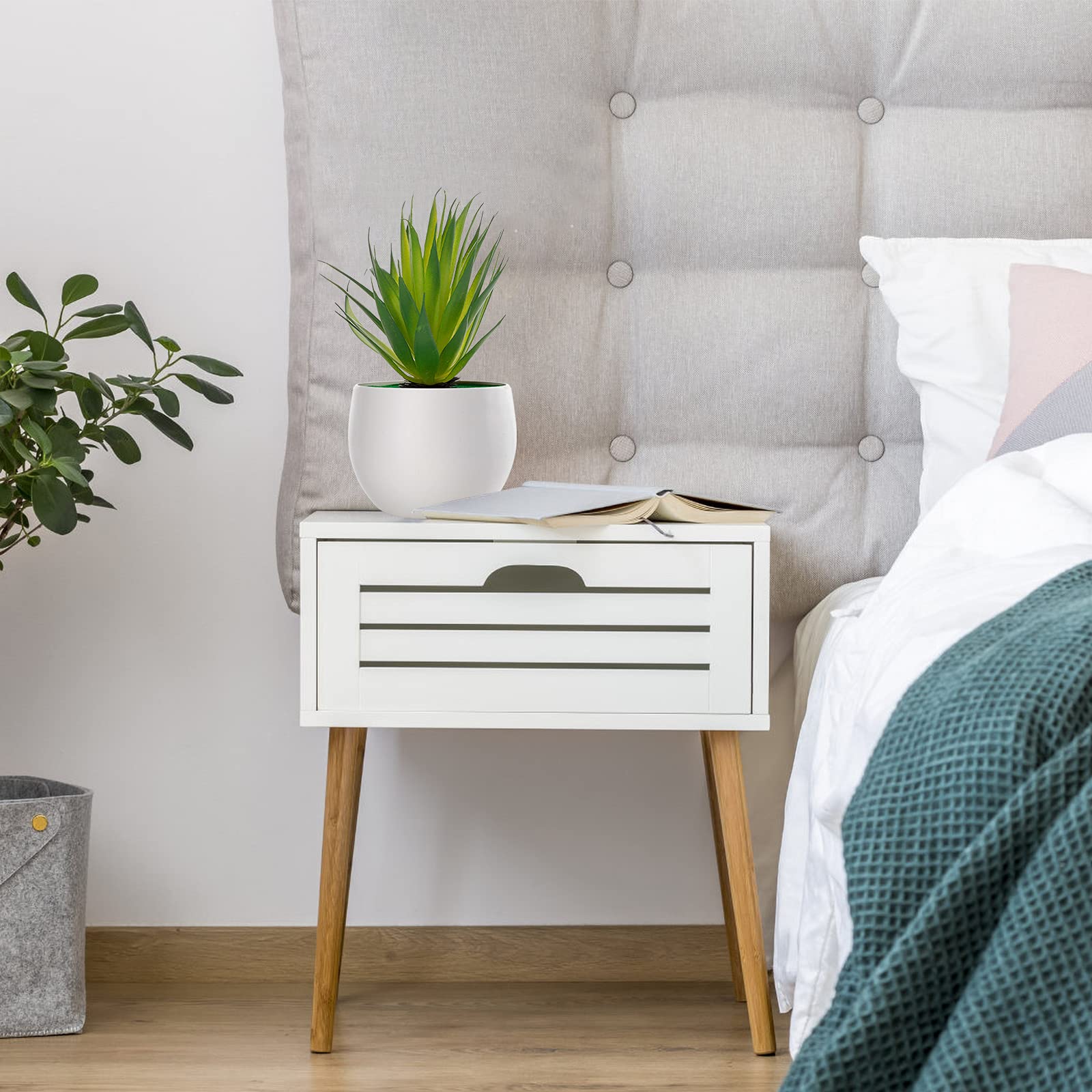 5 Pezzi Piante Artificiali Mini | Agave Aloe Decorazione Casa Ufficio - Foto 2