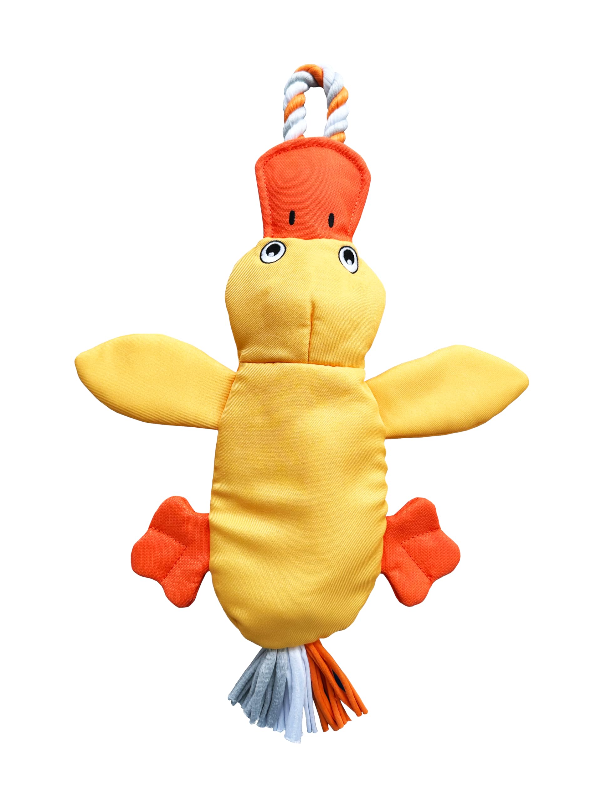 Flirt Pole Replacement Toy - Multi-Sensory Tough Tug Toy for Mighty StrongBite Flirt Pole for Dogs, Teaser Wand Attachment Lure (Duck)