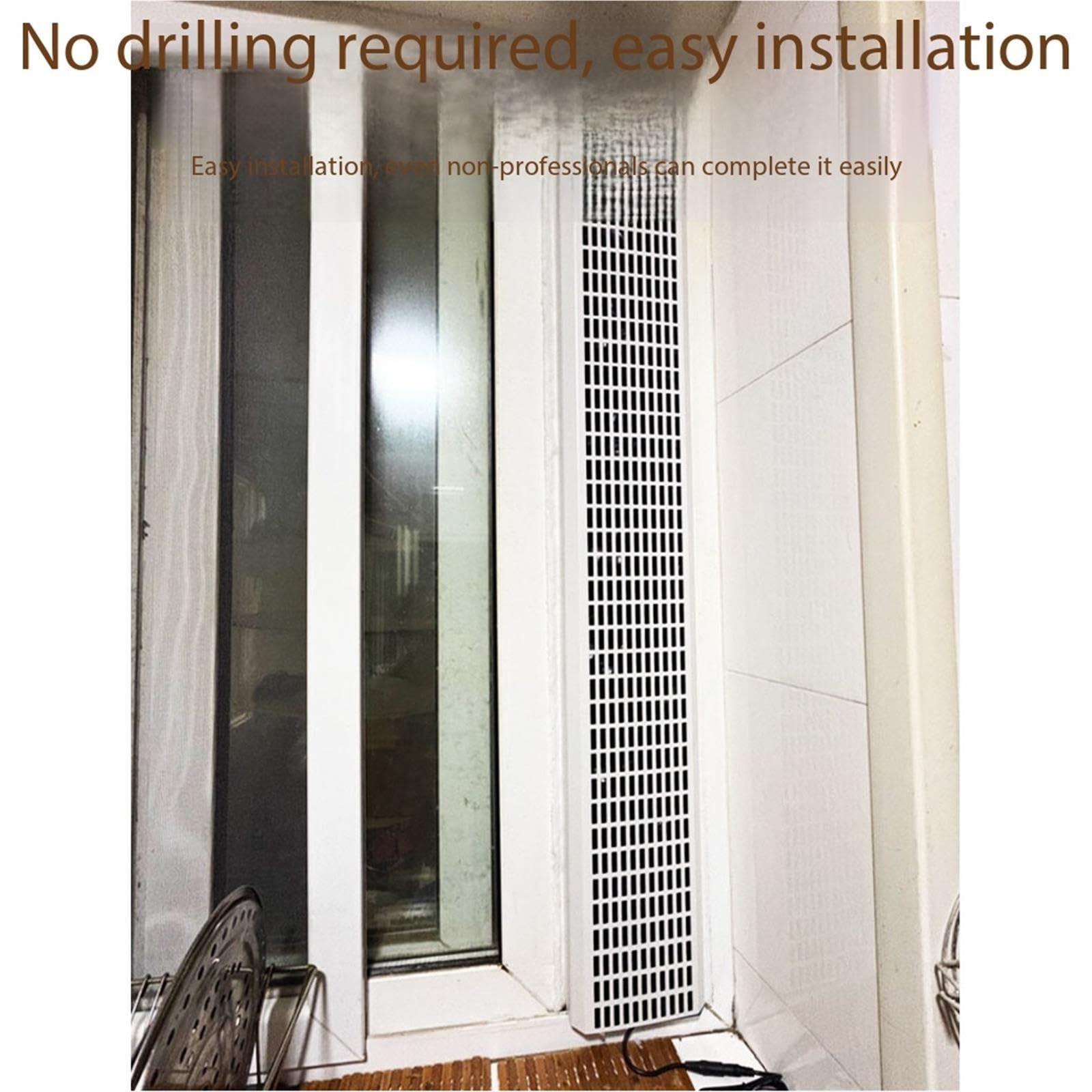 Ventilatore di scarico che non richiede fori sulla parete Garage