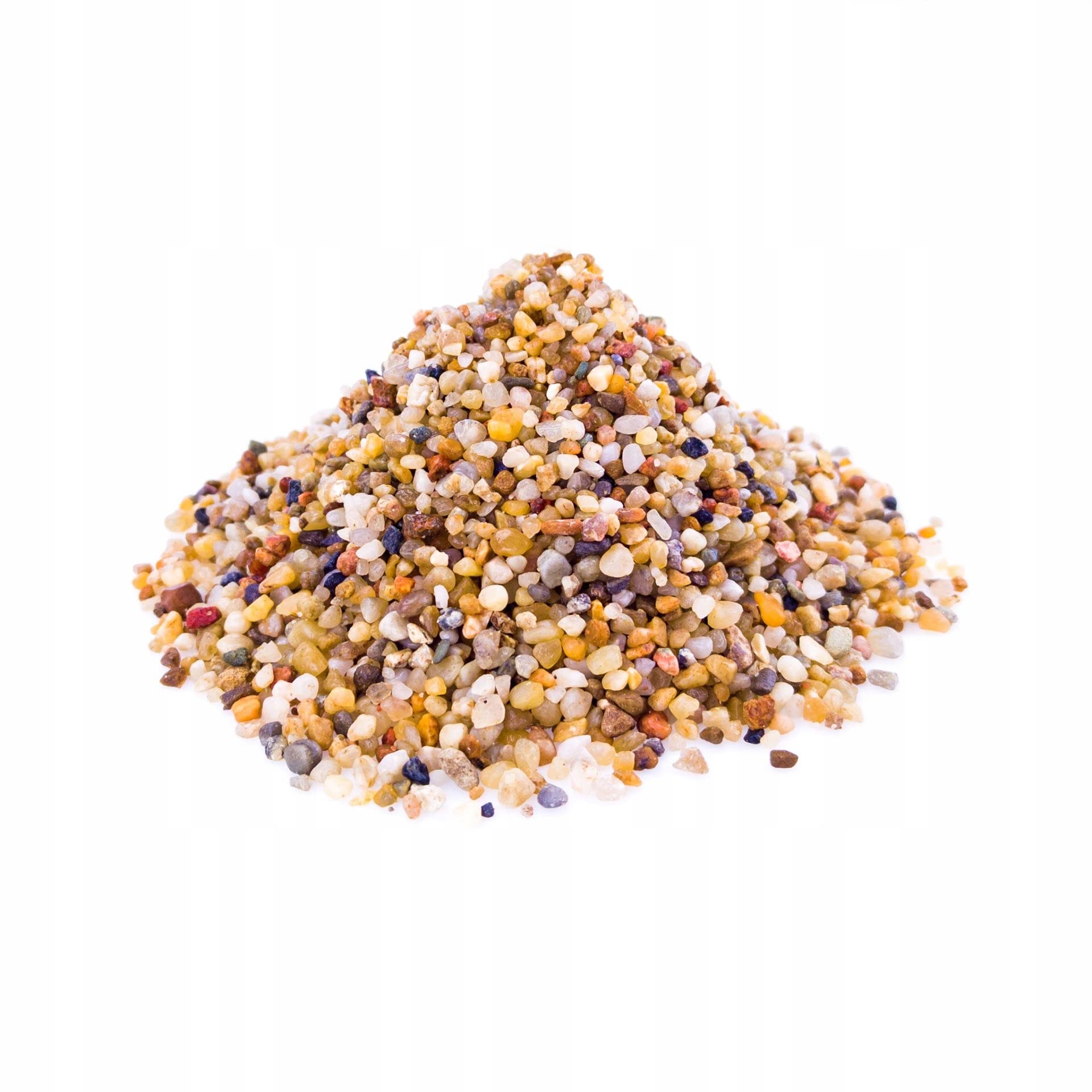 Aquarium Gravel Substrate for Fish Tanks Natural Stones Perfect for Plant Growth 3-5mm (1kg, Amber)