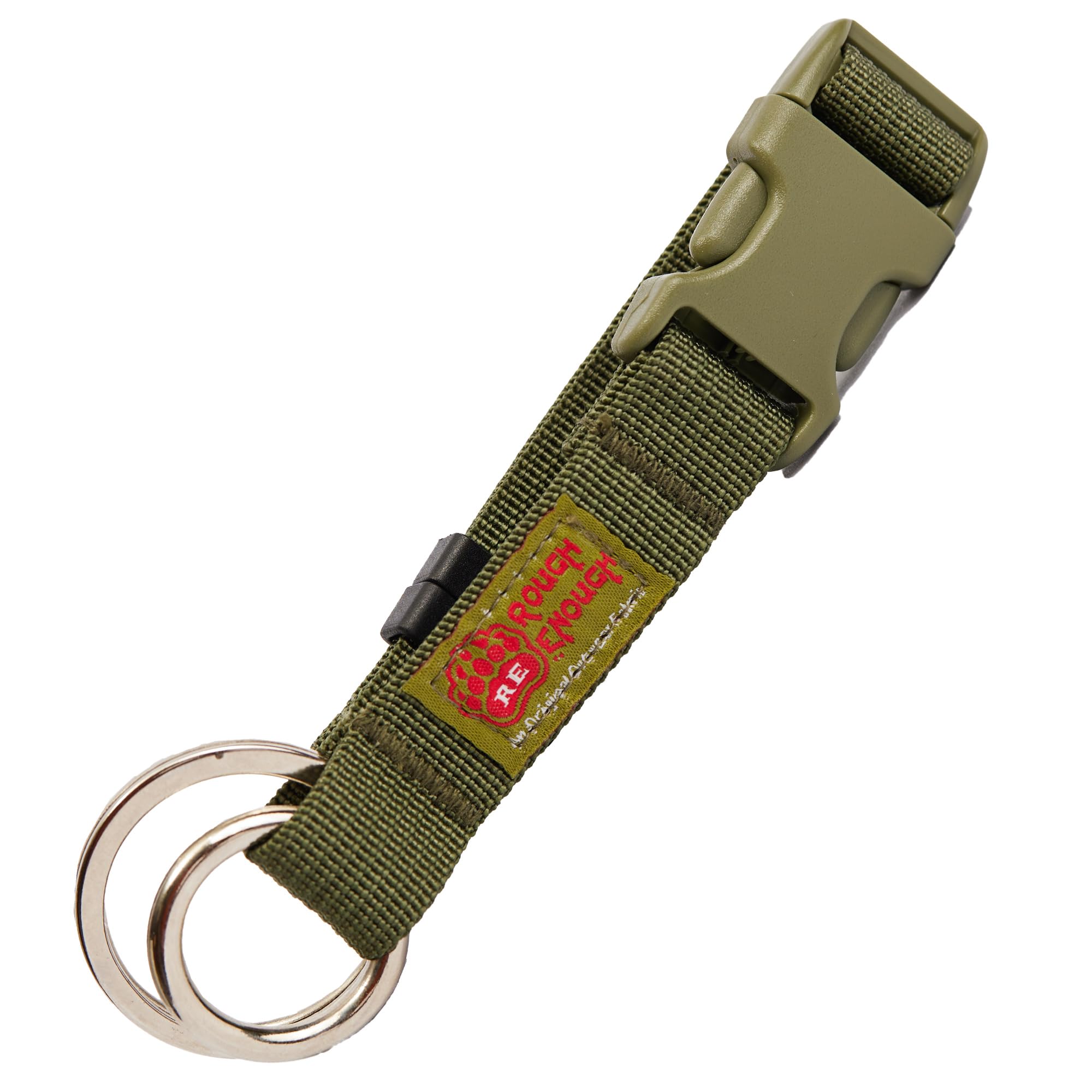 Rough Enough Tactical Keychain Clip Key Ring Holder Car Key Chain Heavy Duty Buckle Web Loop for Travel Luggage OutdoorGlobal Recycled StandardGlobal Recycled StandardGlobal Recycled Standard