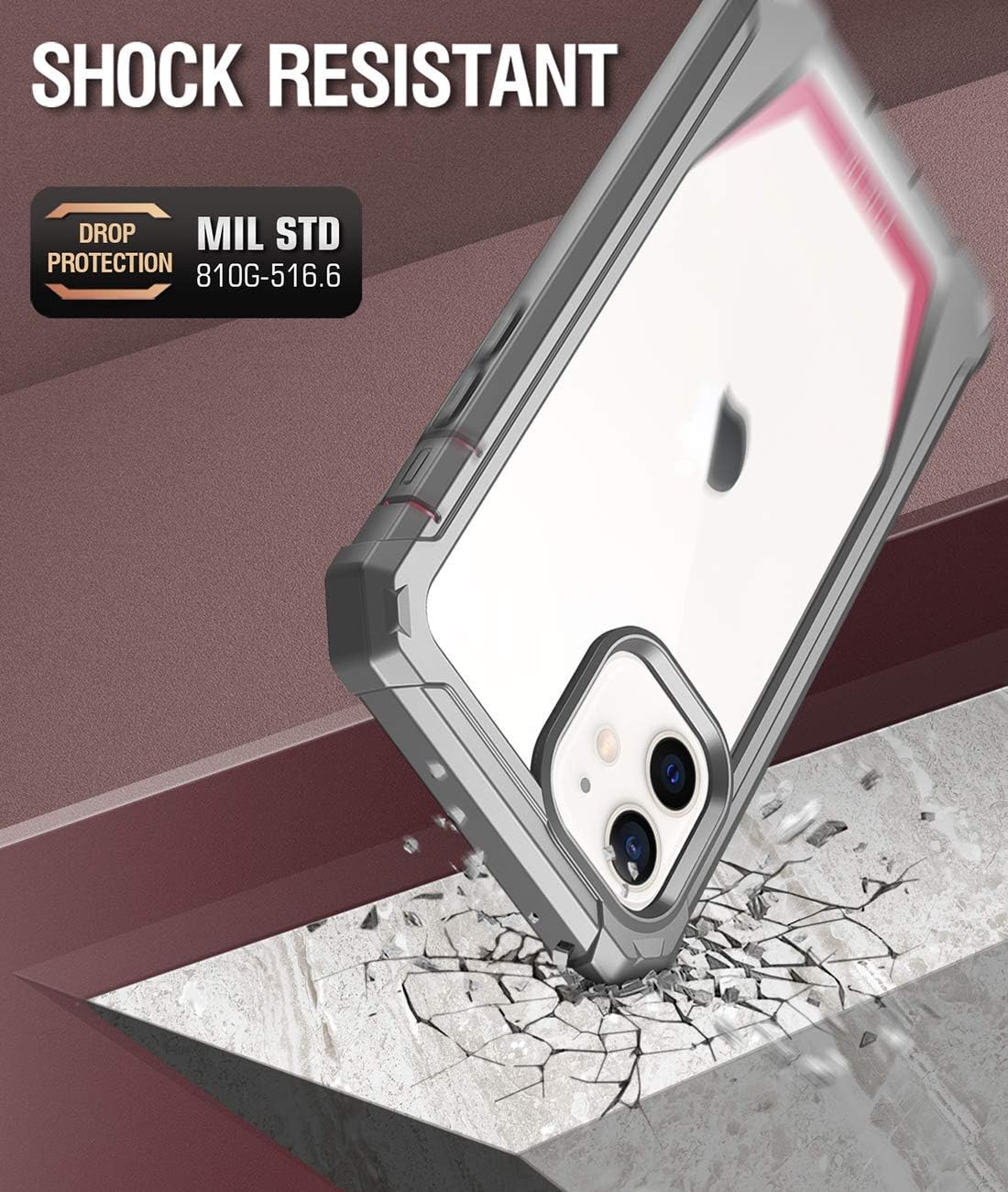 Hоt Dеаlѕ Poetic Guardian Series for iPhone 12 Case/iPhone 12 Pro 6.1 inch Case, Full-Body Hybrid Reinforced Shockproof Protective Rugged Clear Bumper Cover Case with Built-in-Screen Protector, Pink/Clear Gеt Dіѕсоunt оƒƒеr Poetic Guardian Series for iPhone 12 Case/iPhone 12 Pro 6.1 inch Case, Full-Body Hybrid Reinforced Shockproof Protective Rugged Clear Bumper Cover Case with Built-in-Screen Protector, Pink/Clear