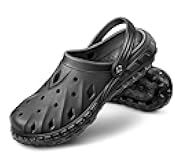 Men Clogs,Comfortable Mules Sandals for Men Women Cushioned Footbed Arch Support-EVA Ligthweight