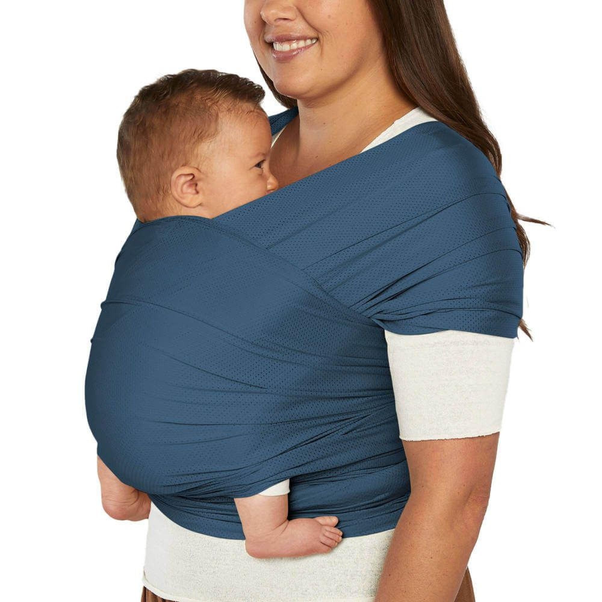 Ergobaby Baby Sling for Newborns from Birth up to 11.3 kg, Aura Mesh Sling wrap Made from Recycled Polyester and Elastane