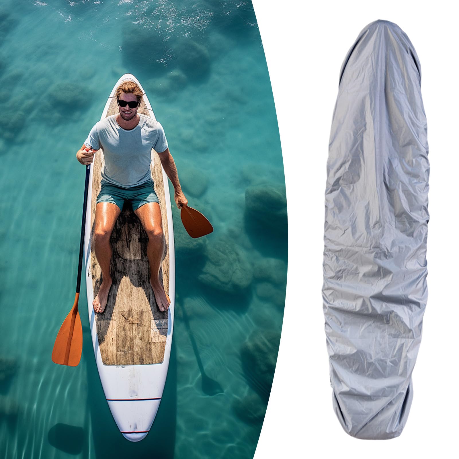 Copertura per Paddle Board, Protezione Antipolvere per Tavola da Surf, Copertura Antiscivolo Impermeabile Per Kayak Per Campeggio Spiaggia Esterno Tavole Da Surf