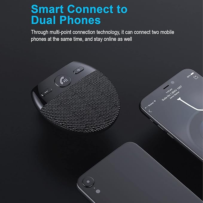 Altavoz Bluetooth para Coche Manos Libres con Clip miniatura 3