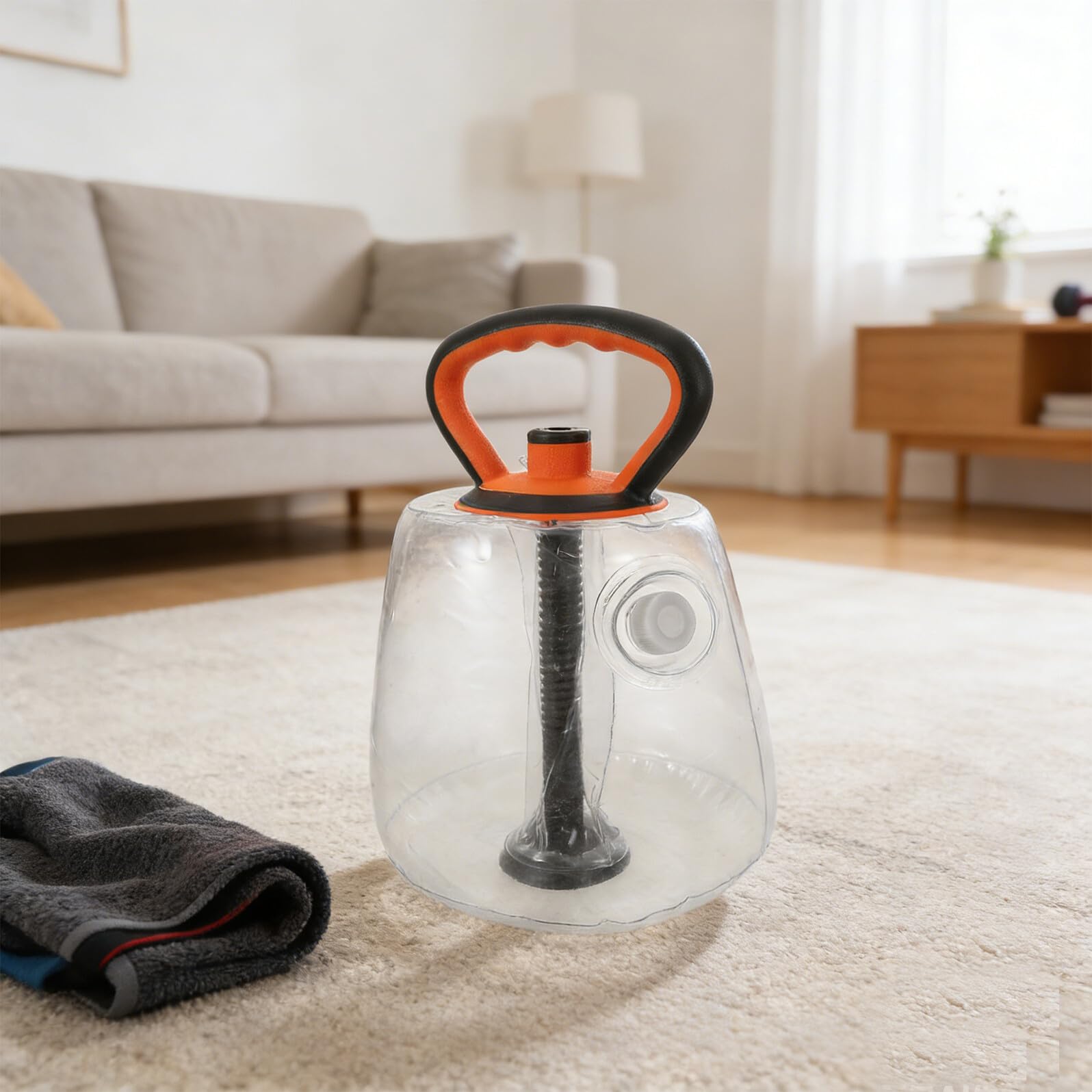 HEMOTON Regulowany Kettlebell Wypełniany Wodą Do Ćwiczeń Aerobowych Przenośny Sprzęt Fitness Do Treningu Nóg i Pośladków Lekki Domowy Sprzęt Treningowy dla Kobiet i Początkujących