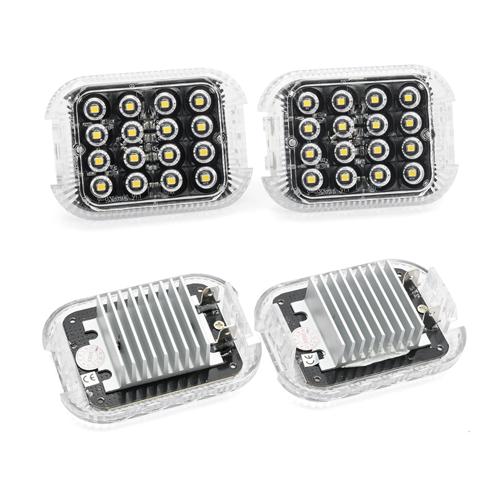 4 luci a LED per area di carico posteriore per F.ord Transit MK6 MK7 MK8 2000-2024, F.ord Transit Courier/Custom/Connect Panel Van Interior Load Van Cabin Lamp